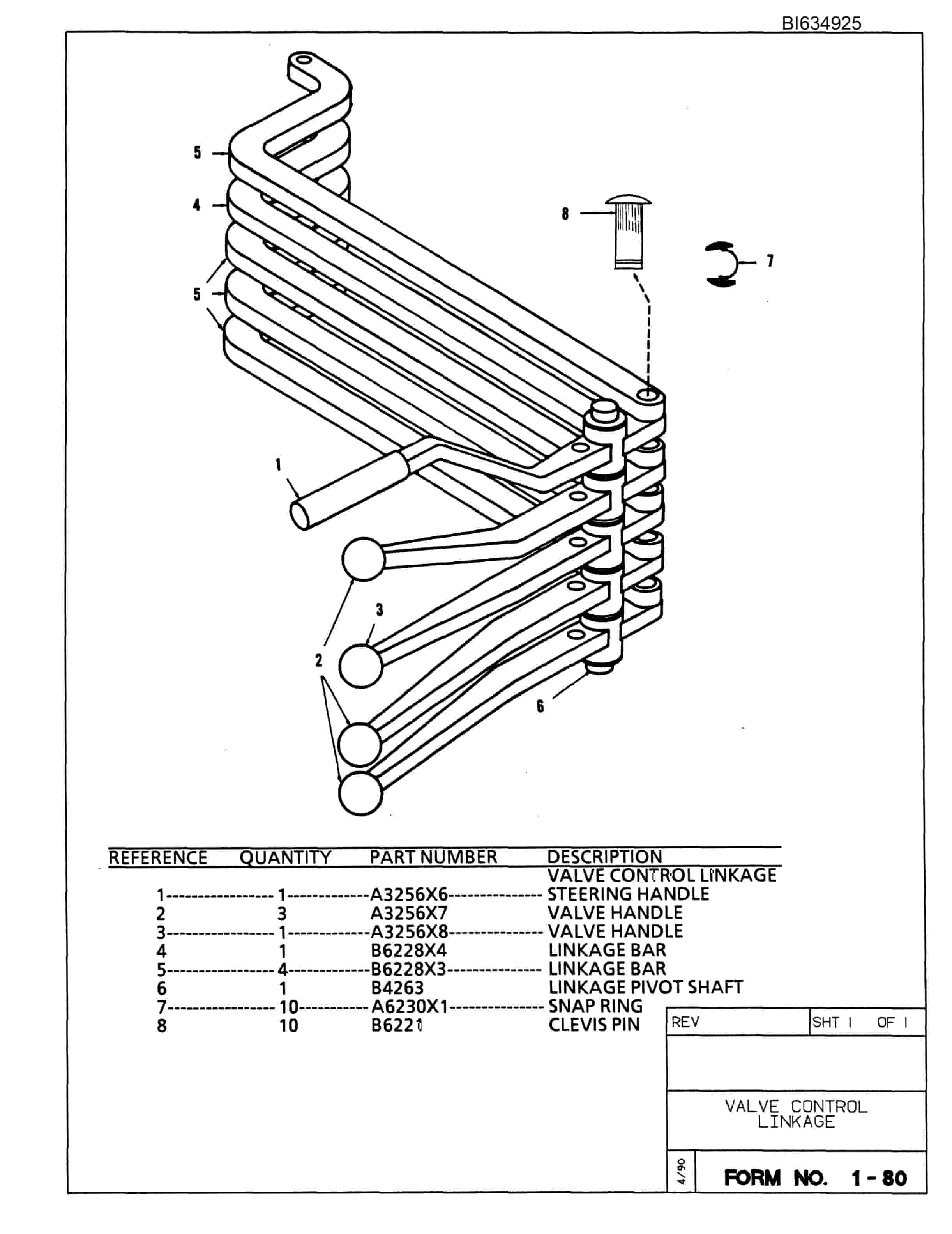 Bucyrus 488 Parts Catalog BI634925-4