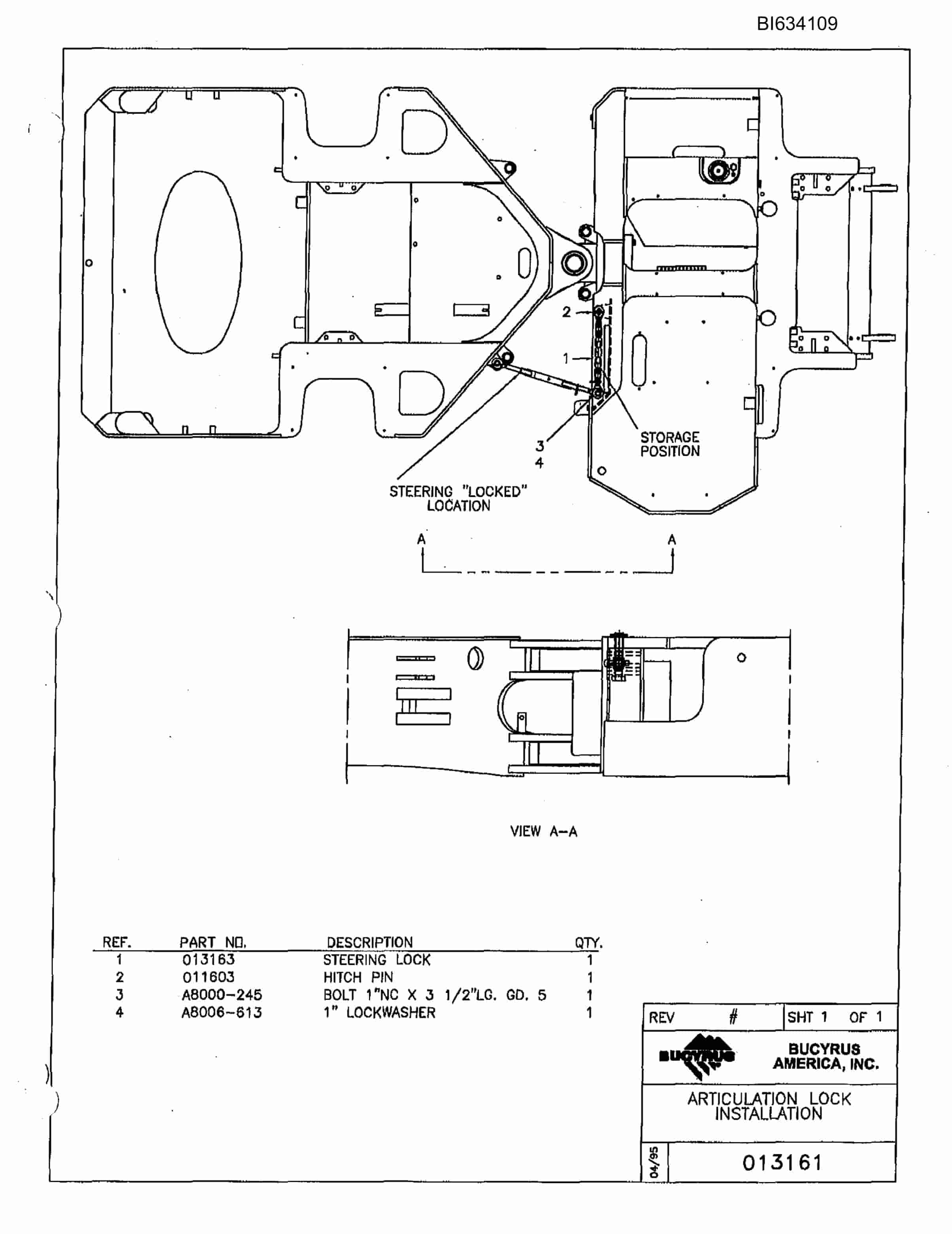 Bucyrus 488 Spare Parts Book BI634109-5