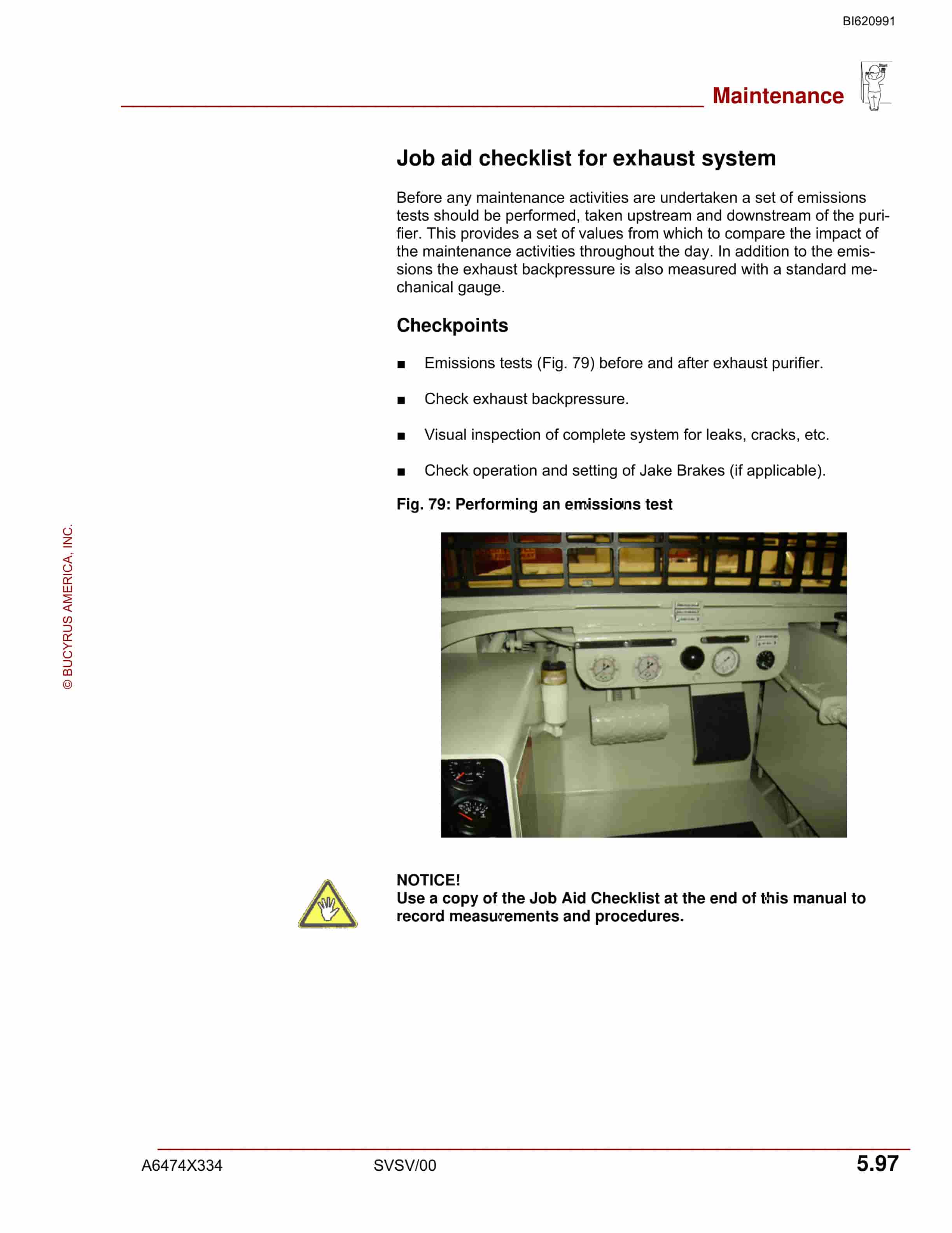 Bucyrus 488D-XP UN-A-TRAC Operation And Maintenance Manual BI620991-2