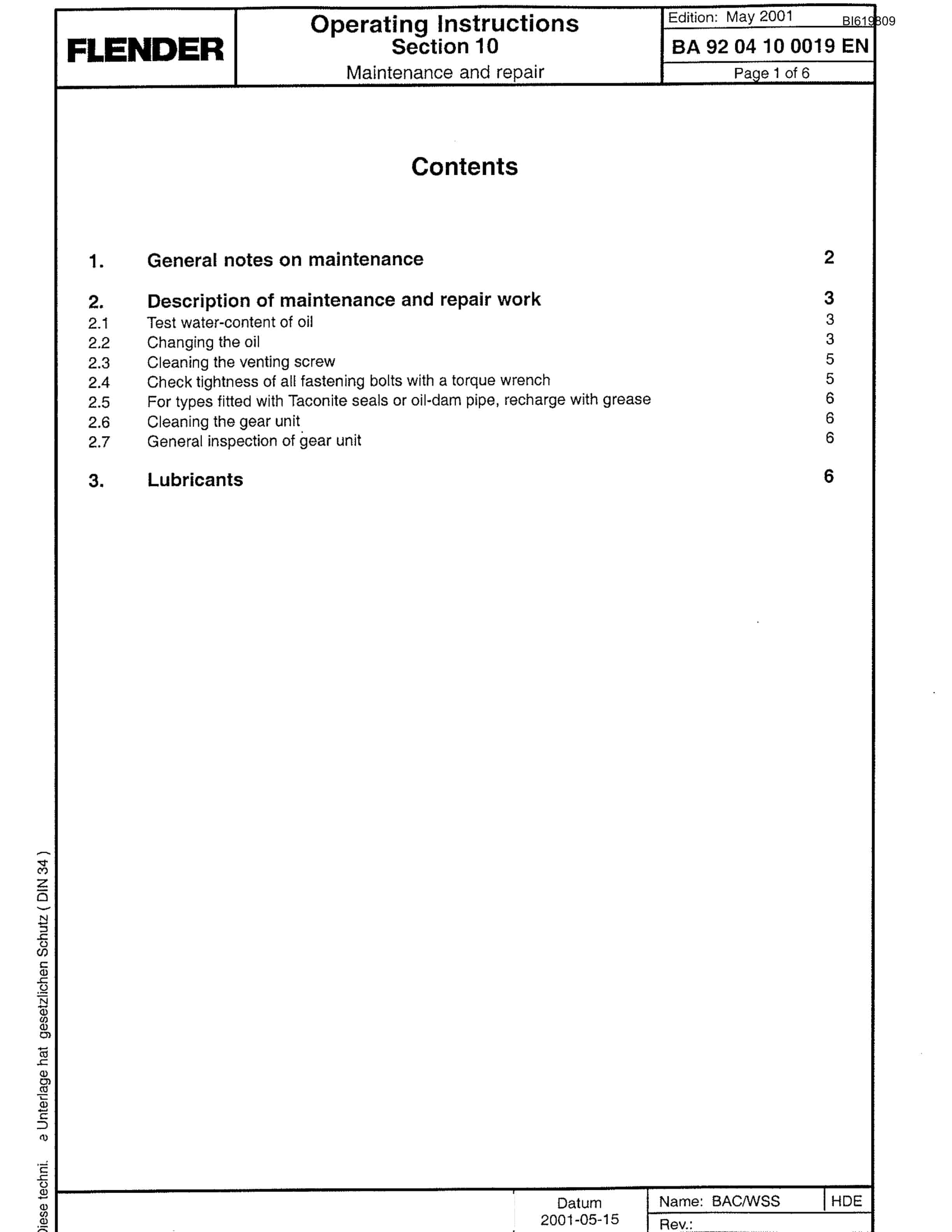 Bucyrus 495 HP Shovel Operating Instructions BI619809-5