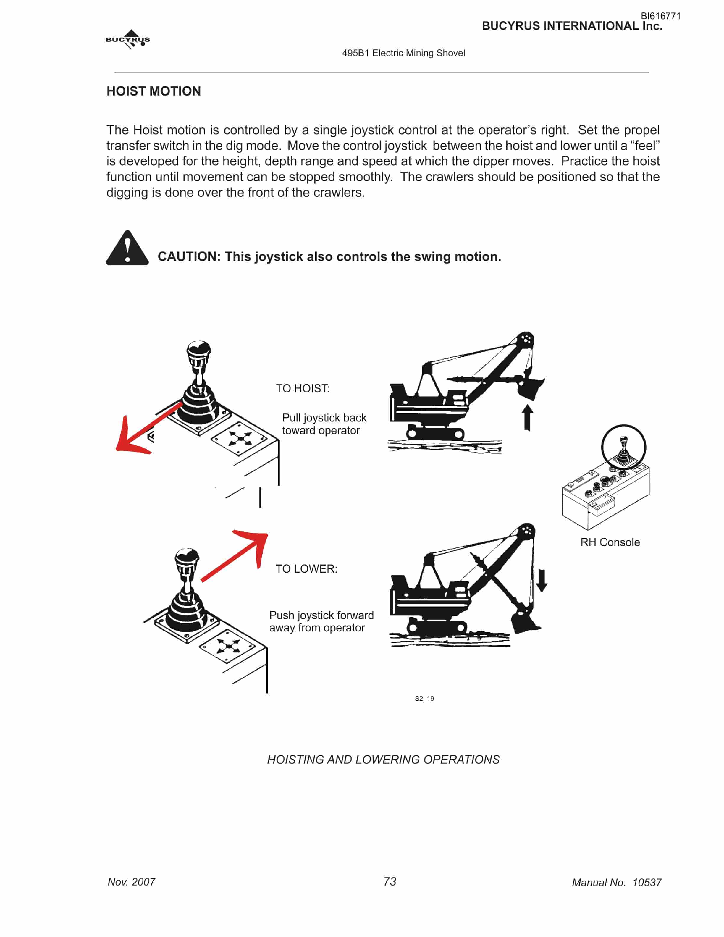 Bucyrus 495BI Mining Shovel Technical Manual BI616771-3