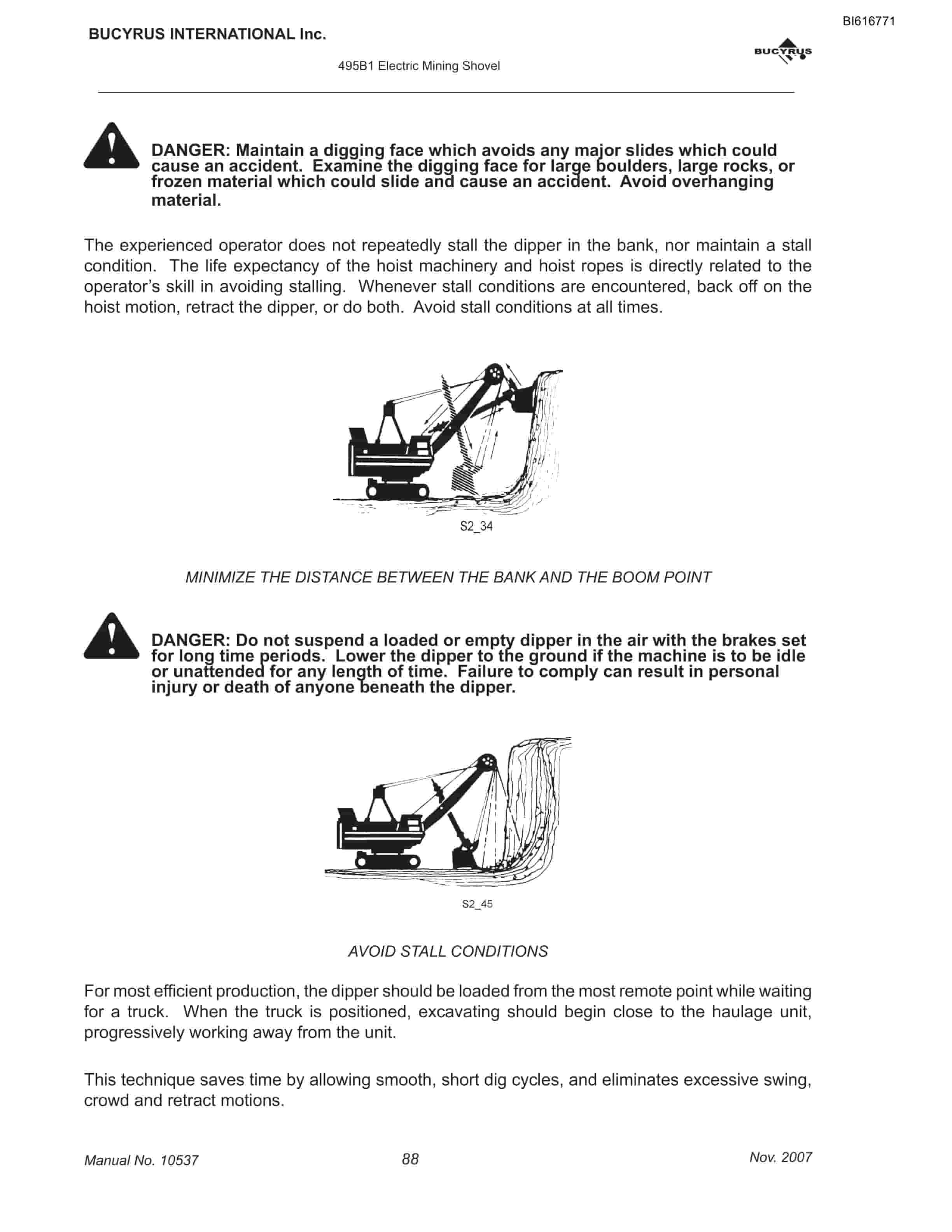 Bucyrus 495BI Mining Shovel Technical Manual BI616771-5