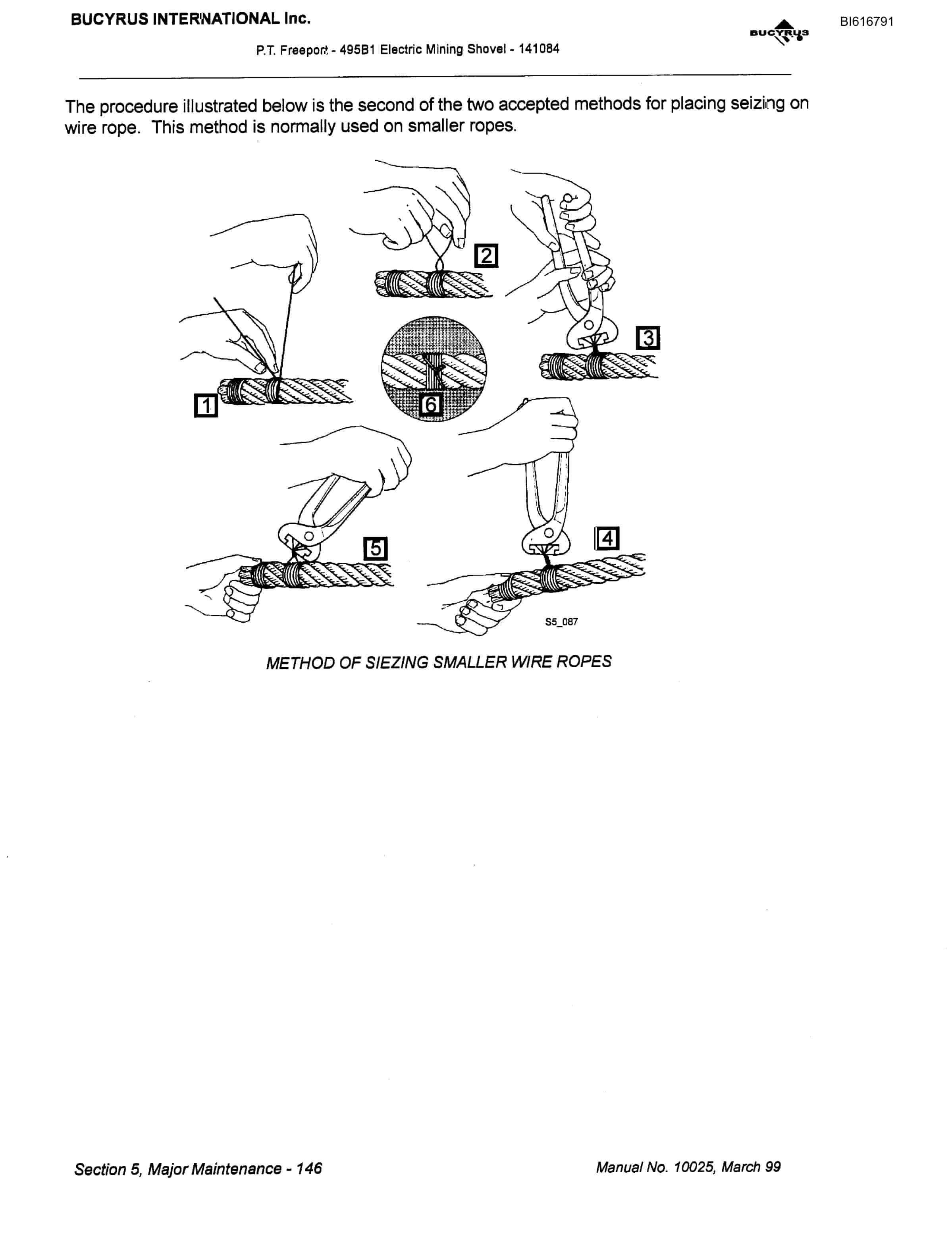 Bucyrus 495BI Mining Shovel Technical Manual BI616791-5