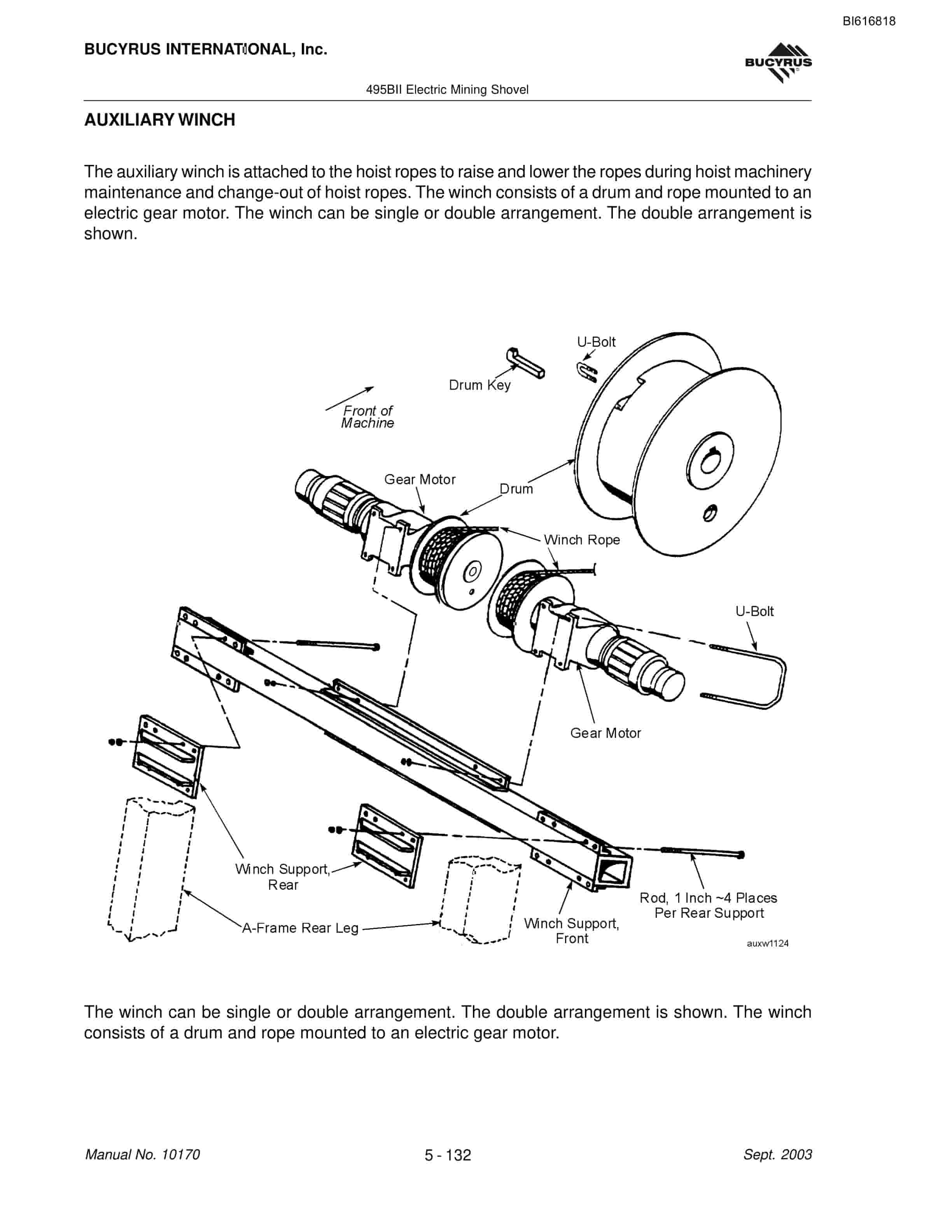 Bucyrus 495BII Mining Shovel Maintenance And Operation Manual BI616818-4