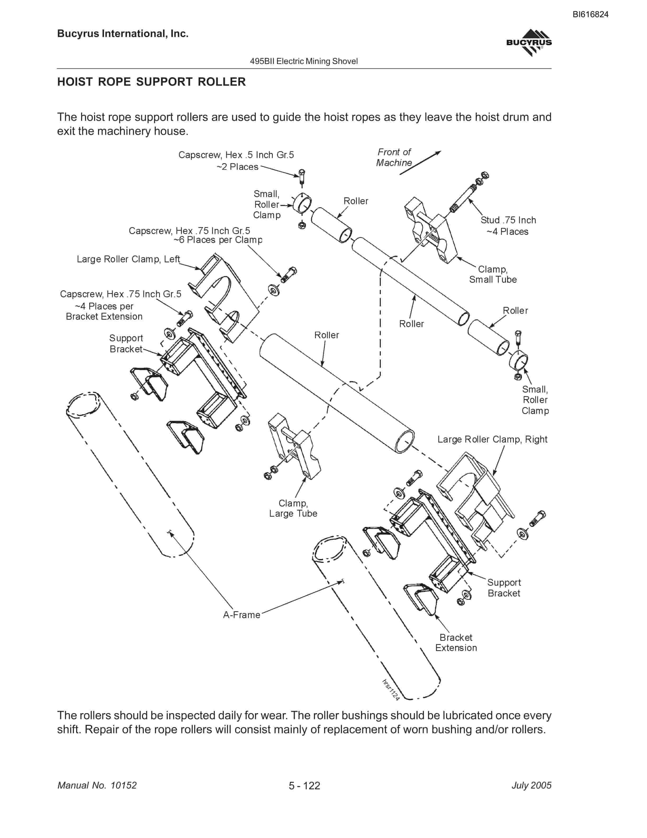Bucyrus 495BII Mining Shovel Maintenance And Operation Manual BI616824-4