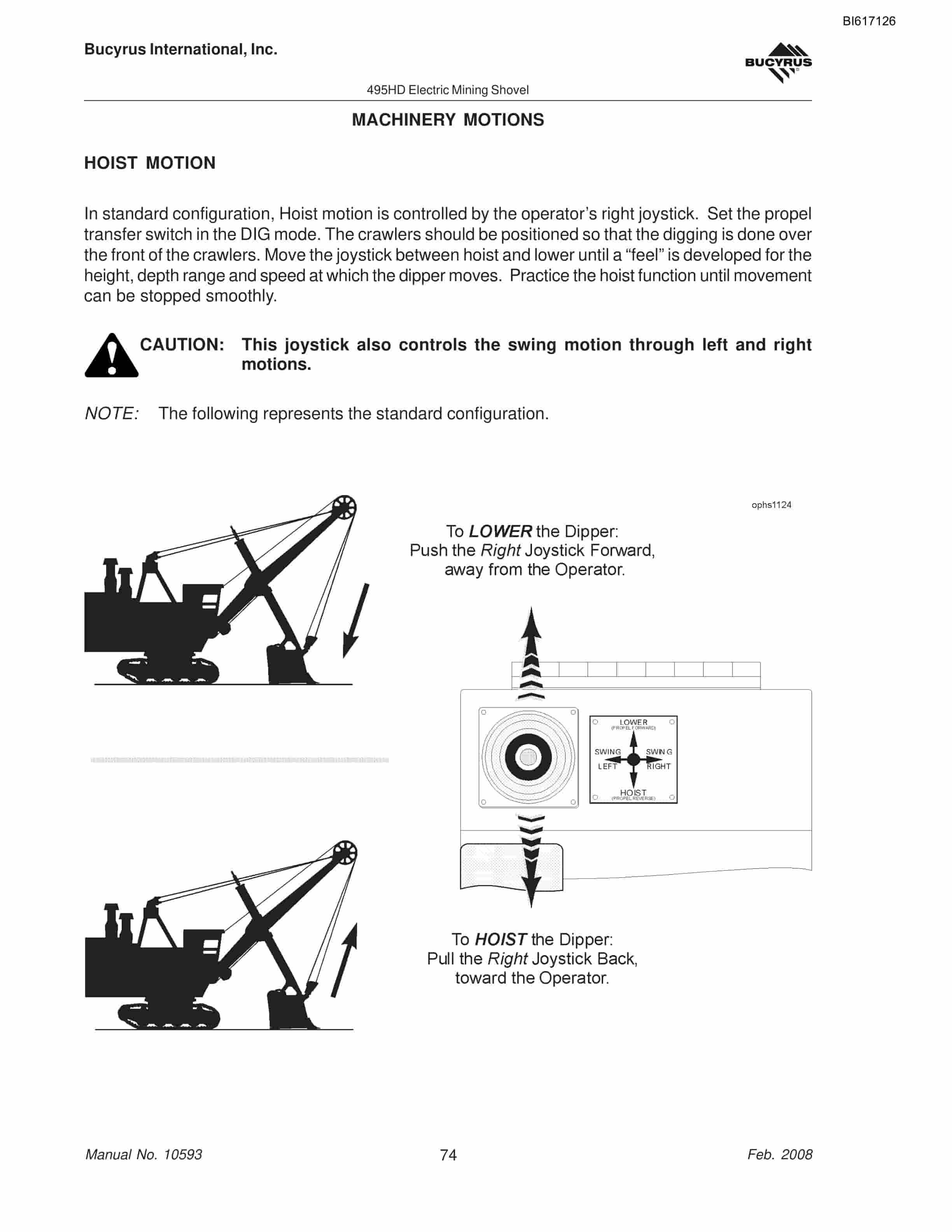 Bucyrus 495HD Electric Mining Shovel Technical Manual BI617126-4