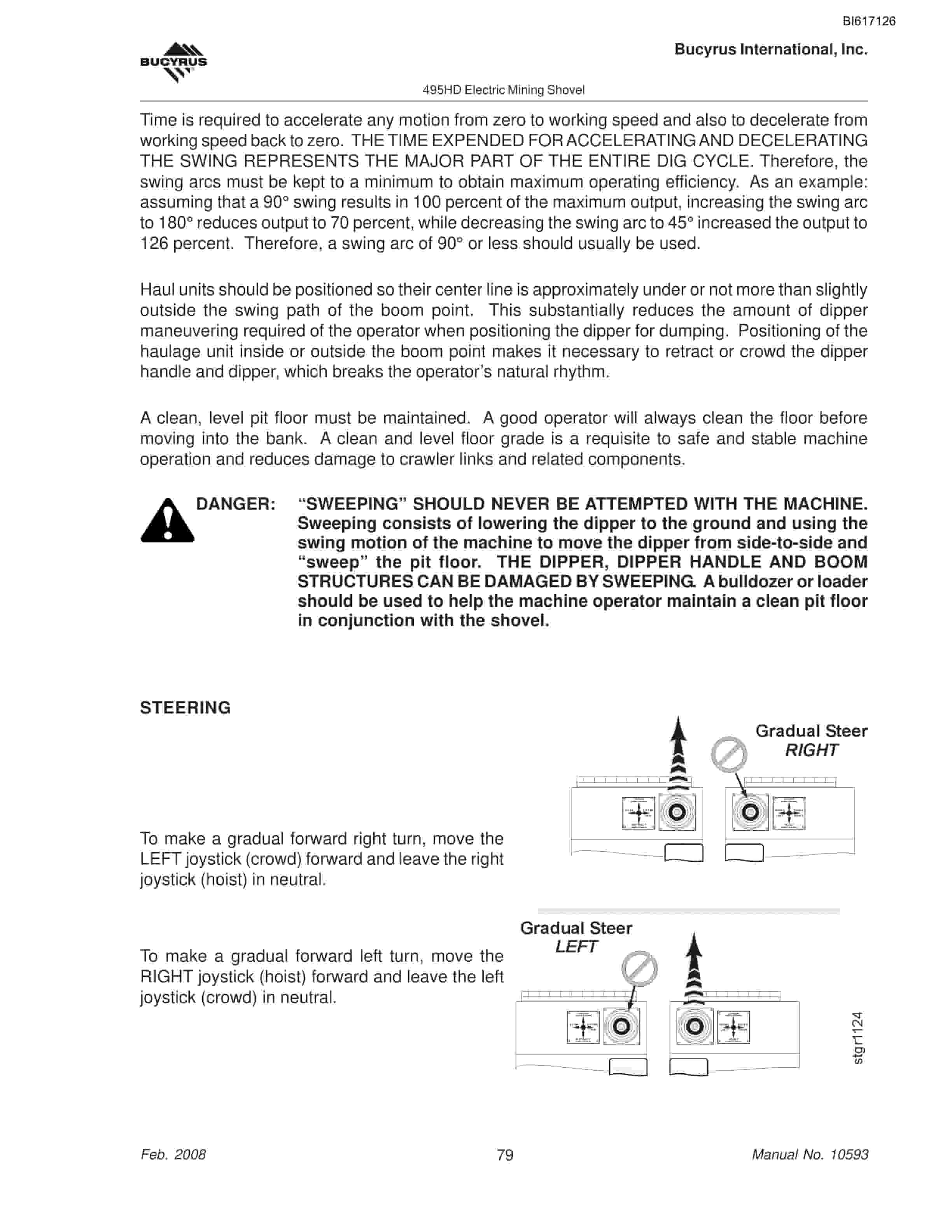 Bucyrus 495HD Electric Mining Shovel Technical Manual BI617126-5