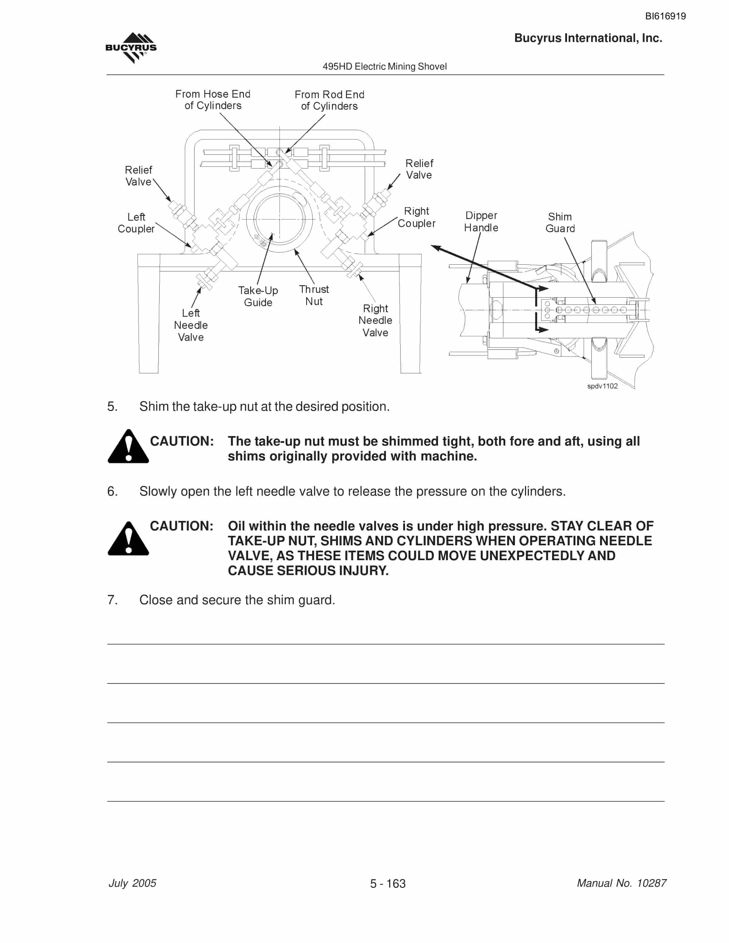 Bucyrus 495HD Mining Shovel Maintenance And Operation Manual BI616919-4