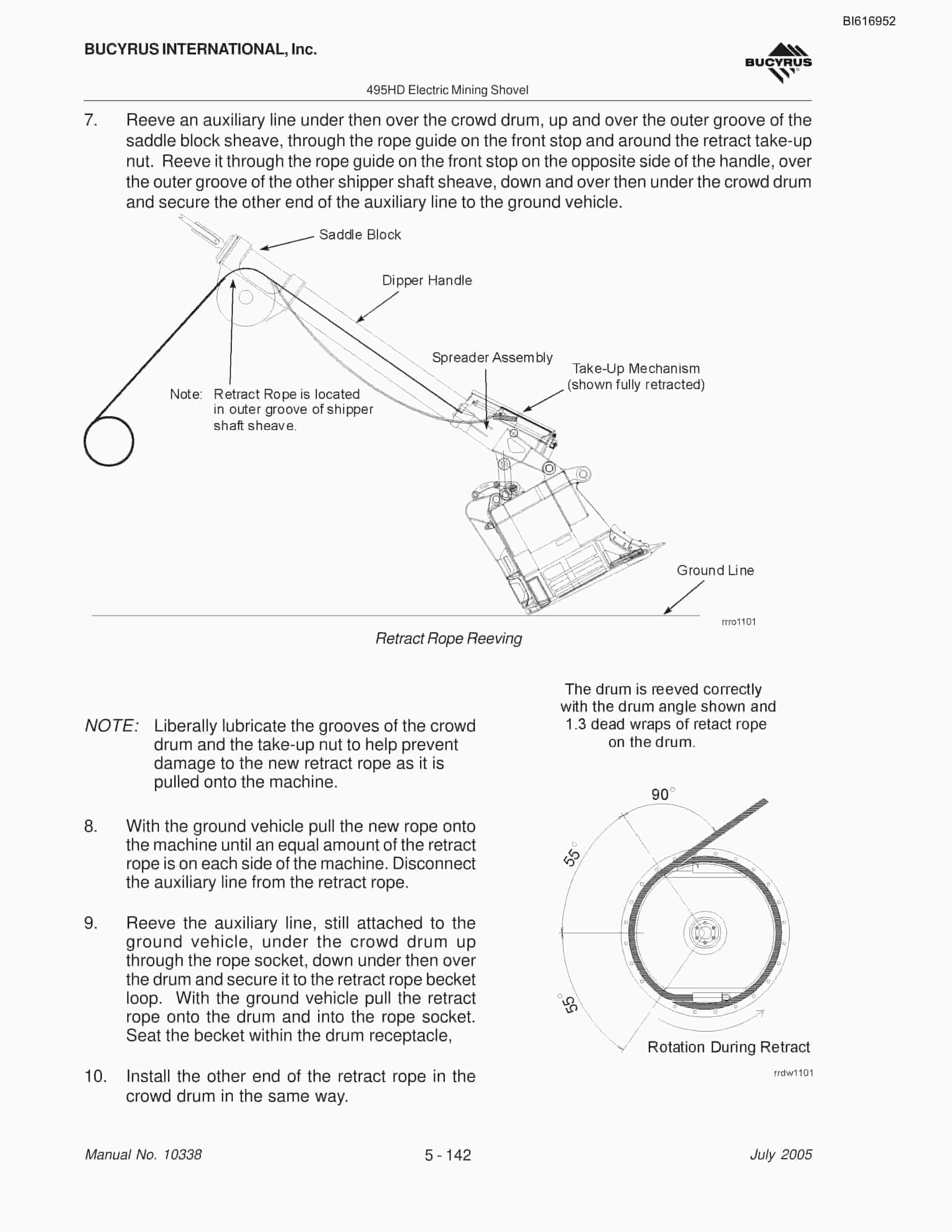 Bucyrus 495HD Mining Shovel Maintenance And Operation Manual BI616952-4