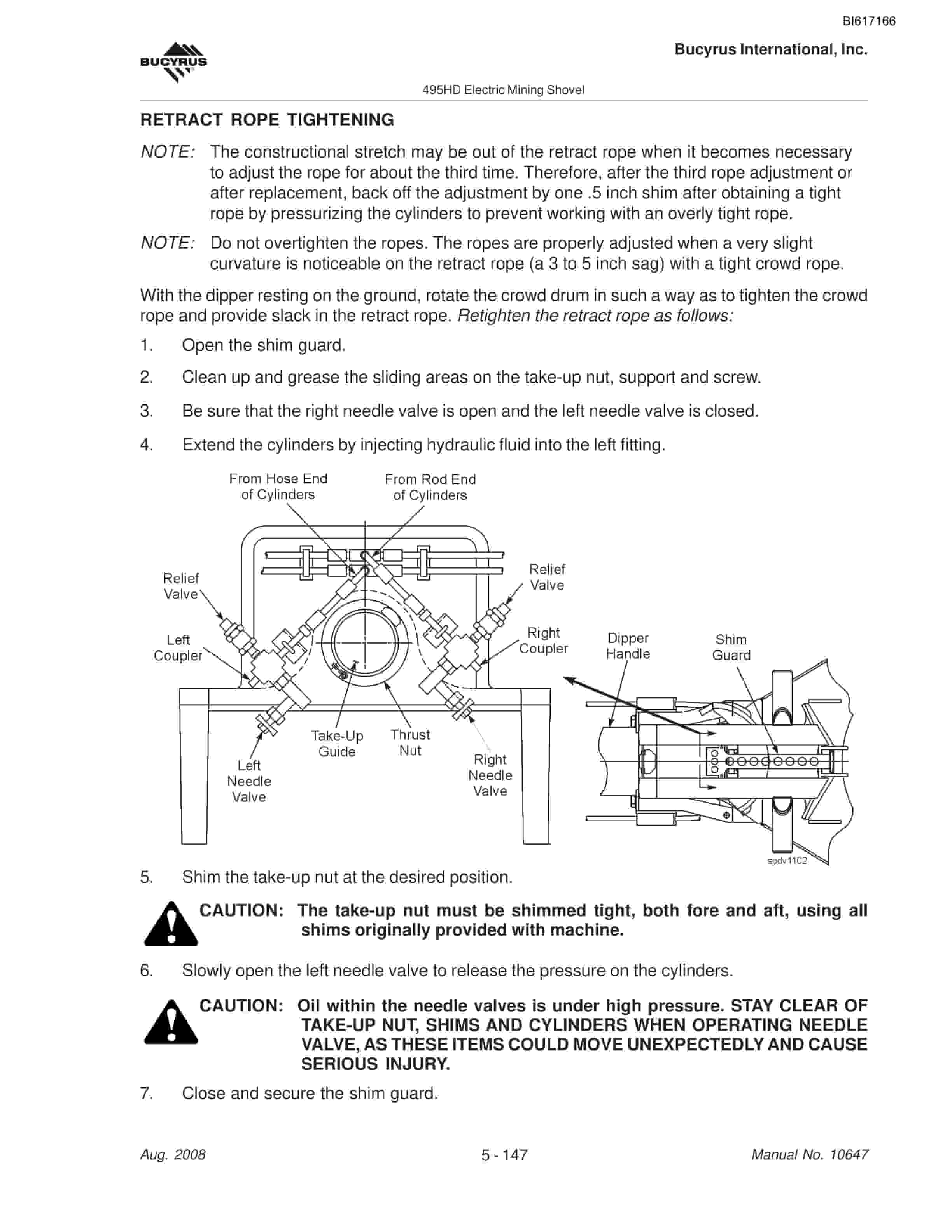 Bucyrus 495HD Mining Shovel Maintenance And Operation Manual BI617166-4