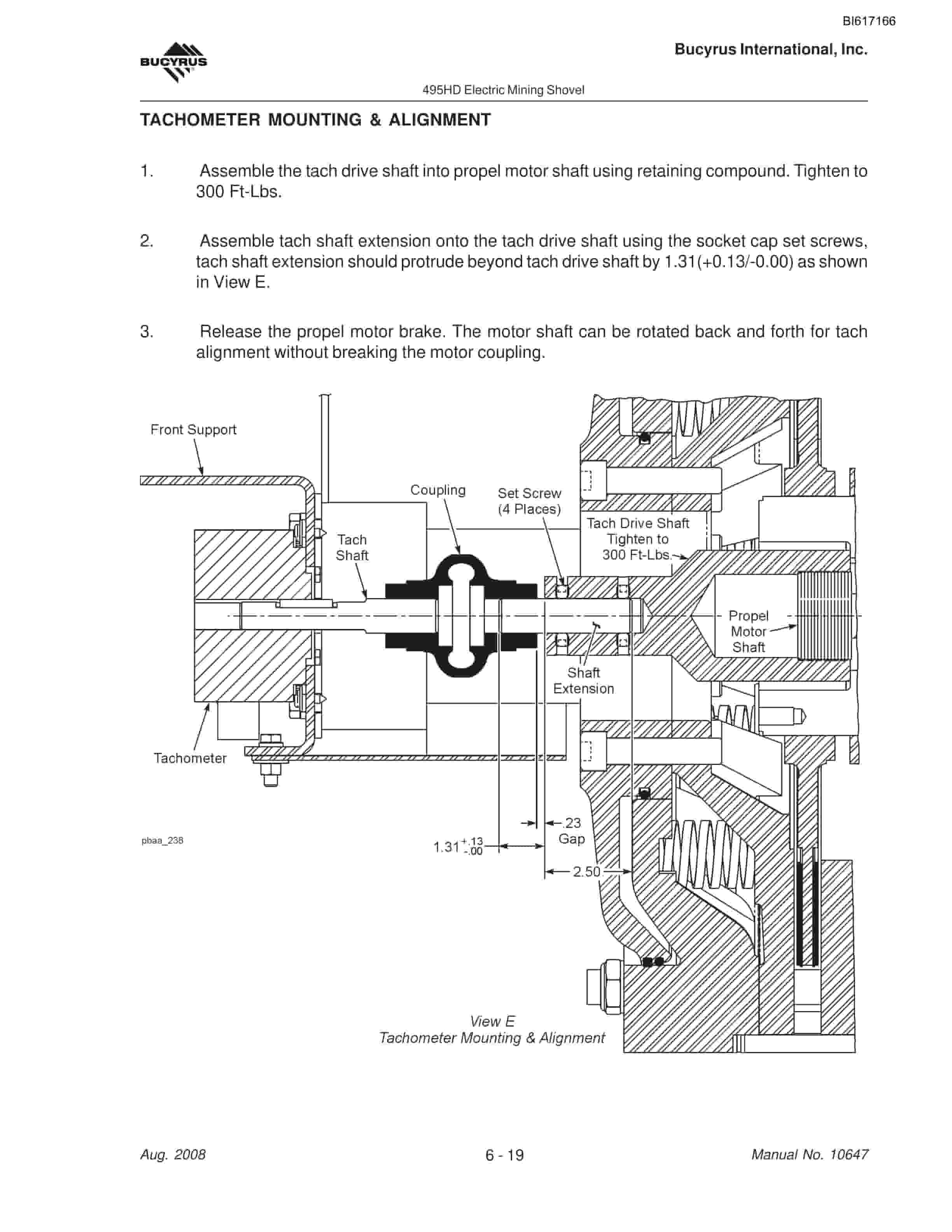 Bucyrus 495HD Mining Shovel Maintenance And Operation Manual BI617166-5