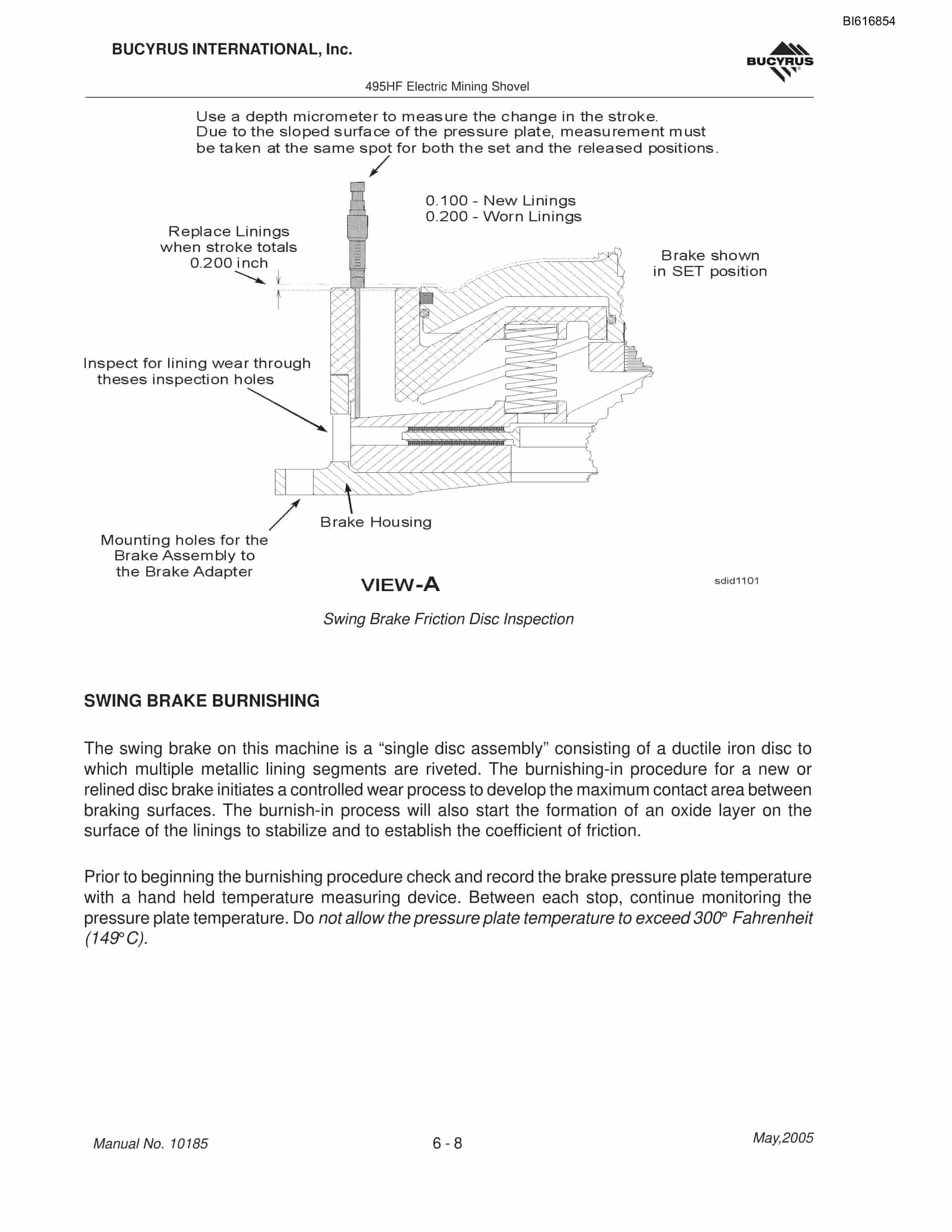 Bucyrus 495HF Mining Shovel Maintenance And Operation Manual BI616854-5