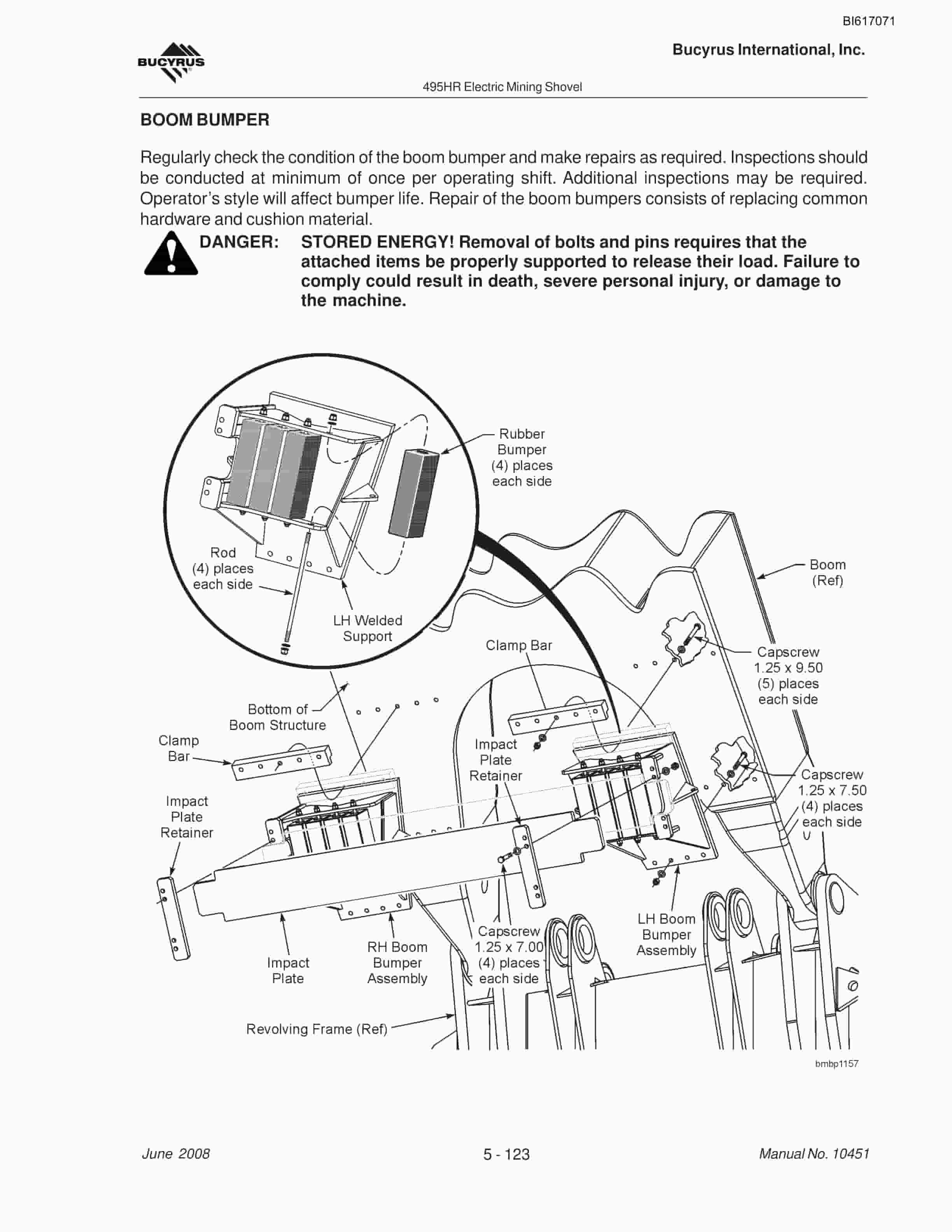 Bucyrus 495HR Mining Shovel Maintenance And Operation Manual BI617071-3