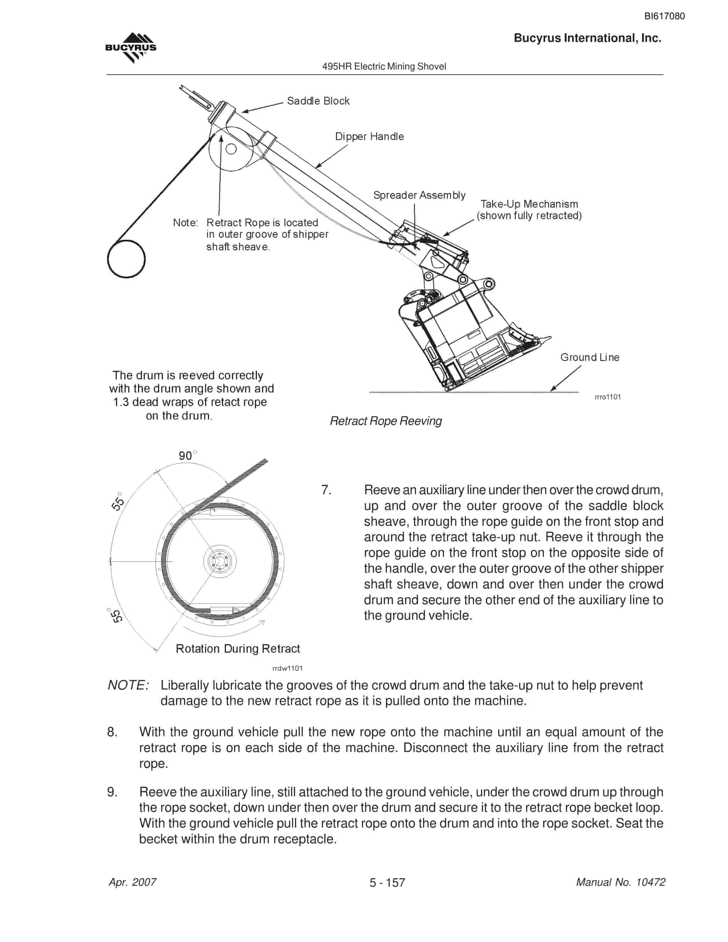 Bucyrus 495HR Mining Shovel Maintenance And Operation Manual BI617080-4