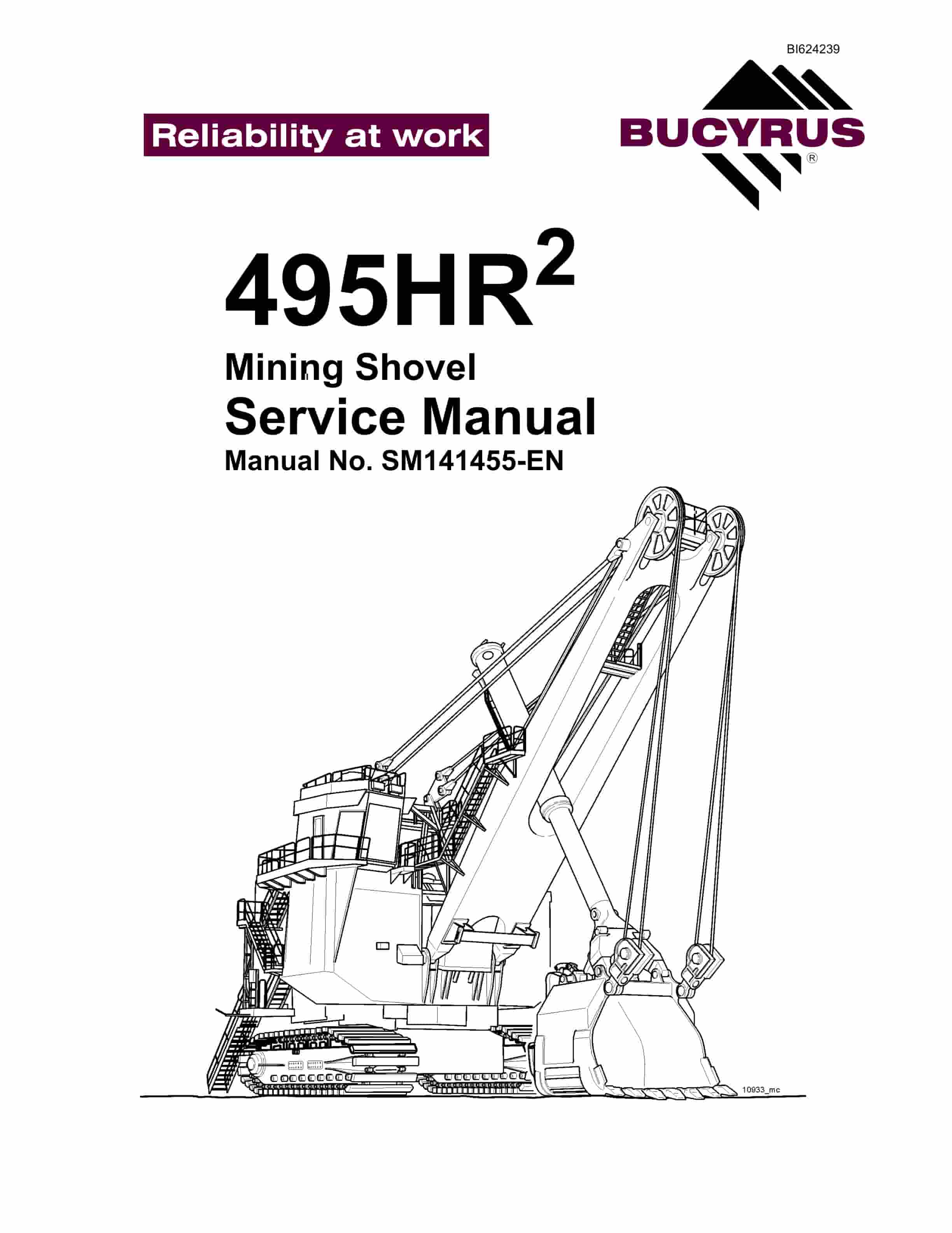 Bucyrus 495HR2 Mining Shovel Service Manual BI624239