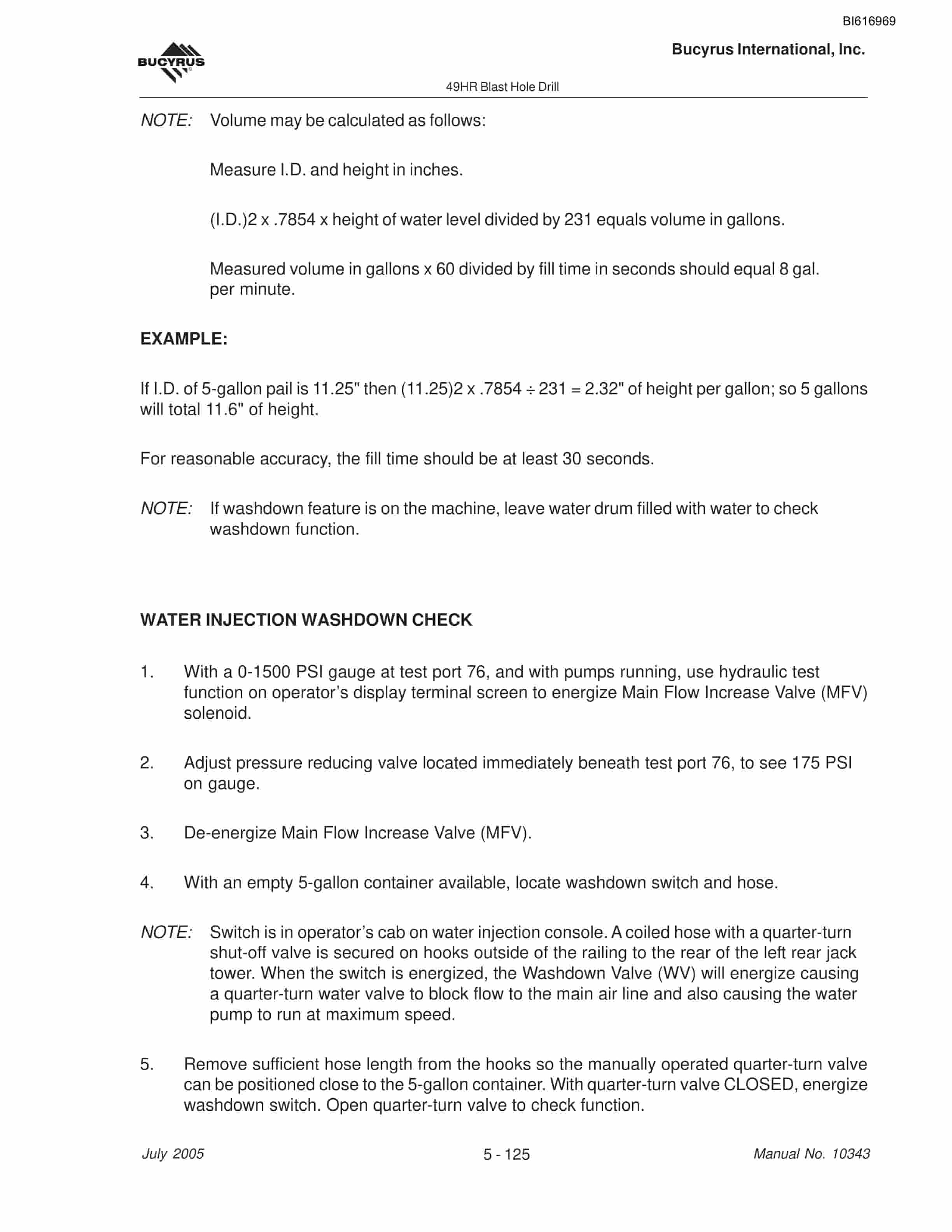 Bucyrus 49HR Blast Hole Drill Maintenance And Operation Manual BI616969-5