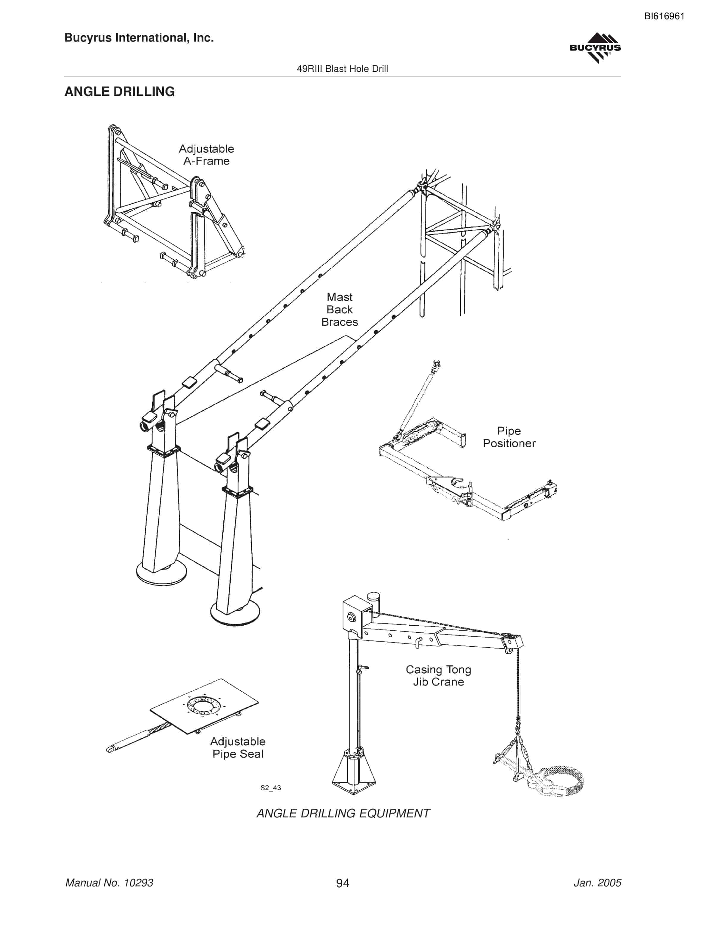 Bucyrus 49HR Blast Hole Drill Operators Manual BI616961-4