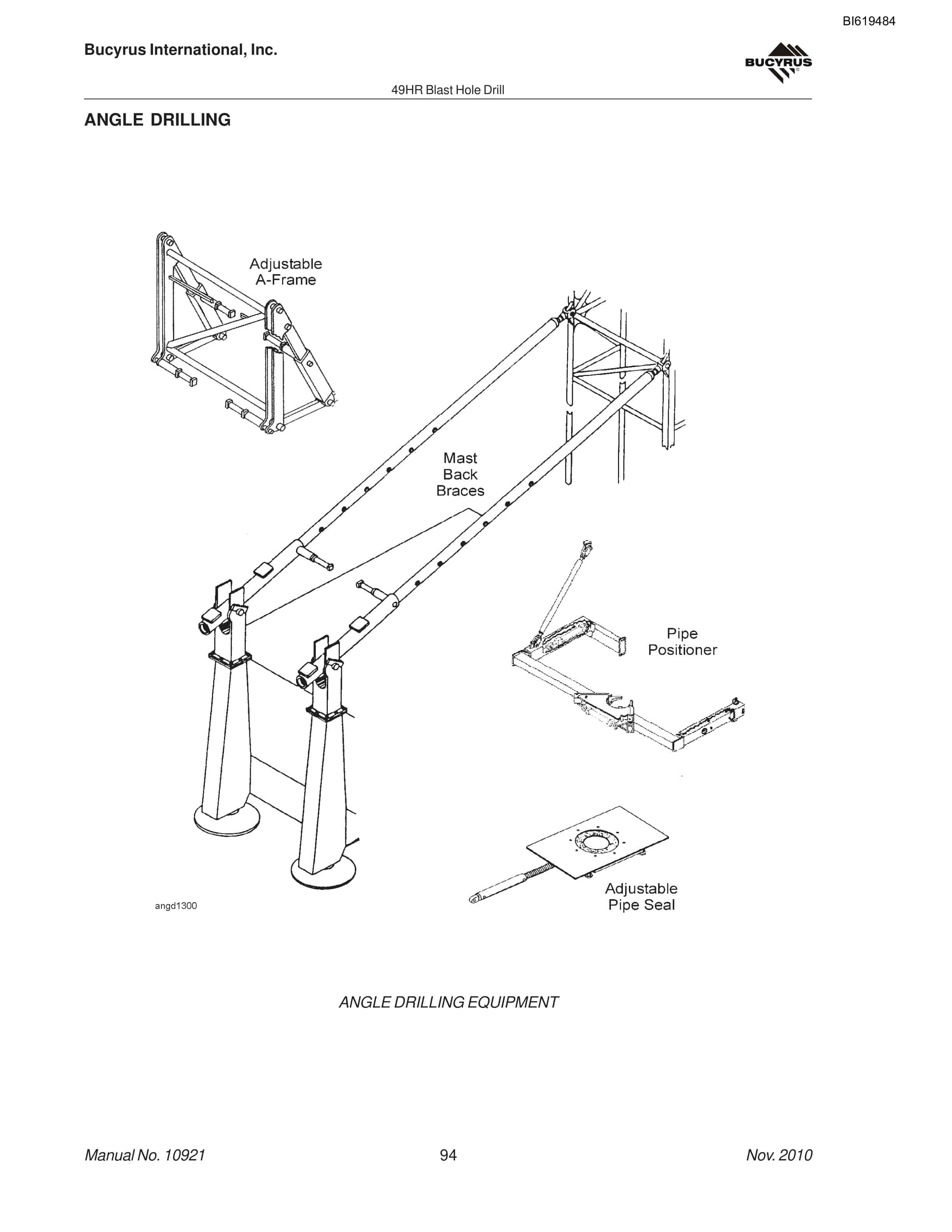 Bucyrus 49HR Blast Hole Drill Operators Manual BI619484-4
