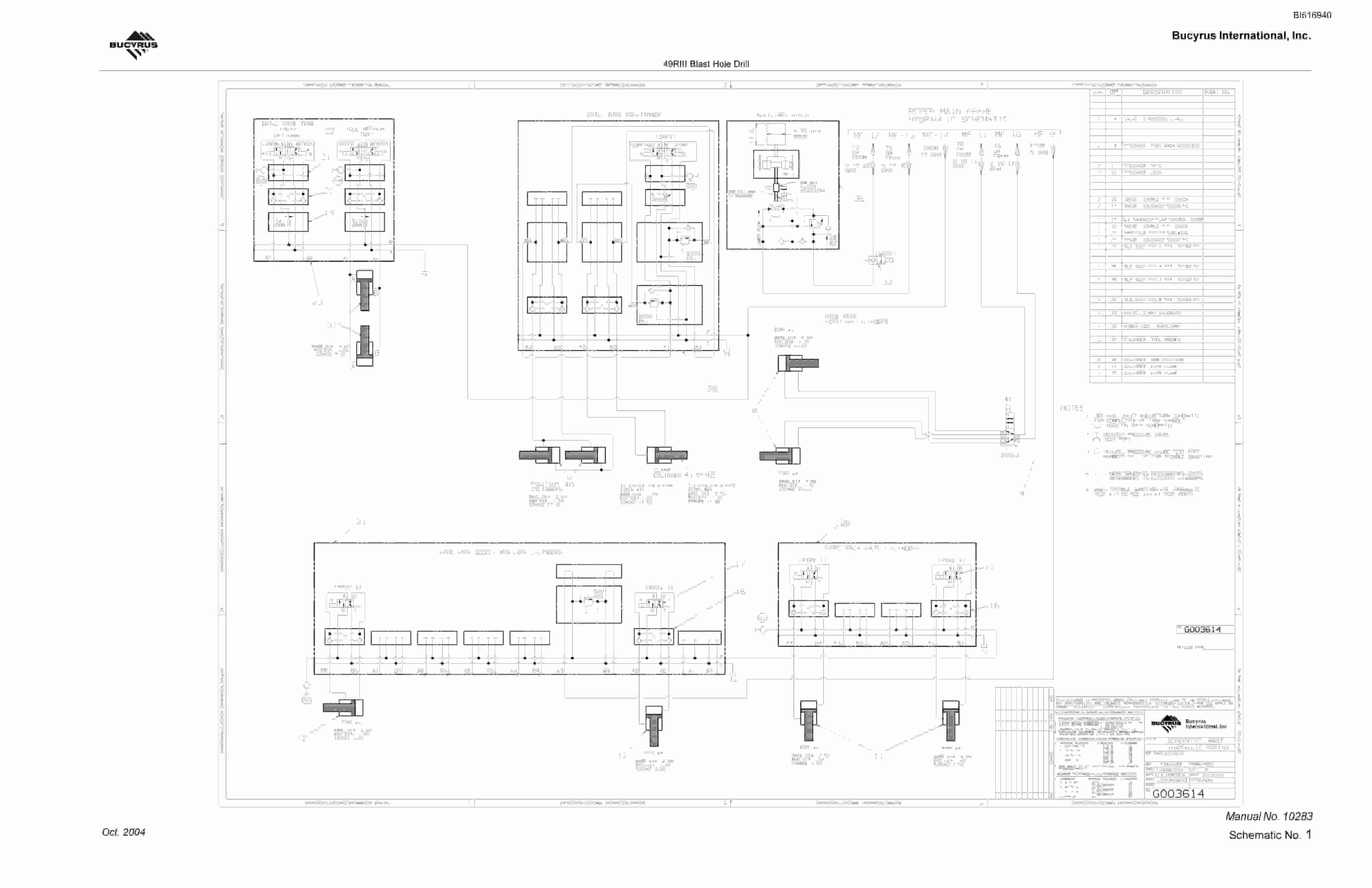 Bucyrus 49RIII Blast Hole Drill Maintenance And Operation Manual BI616940-5