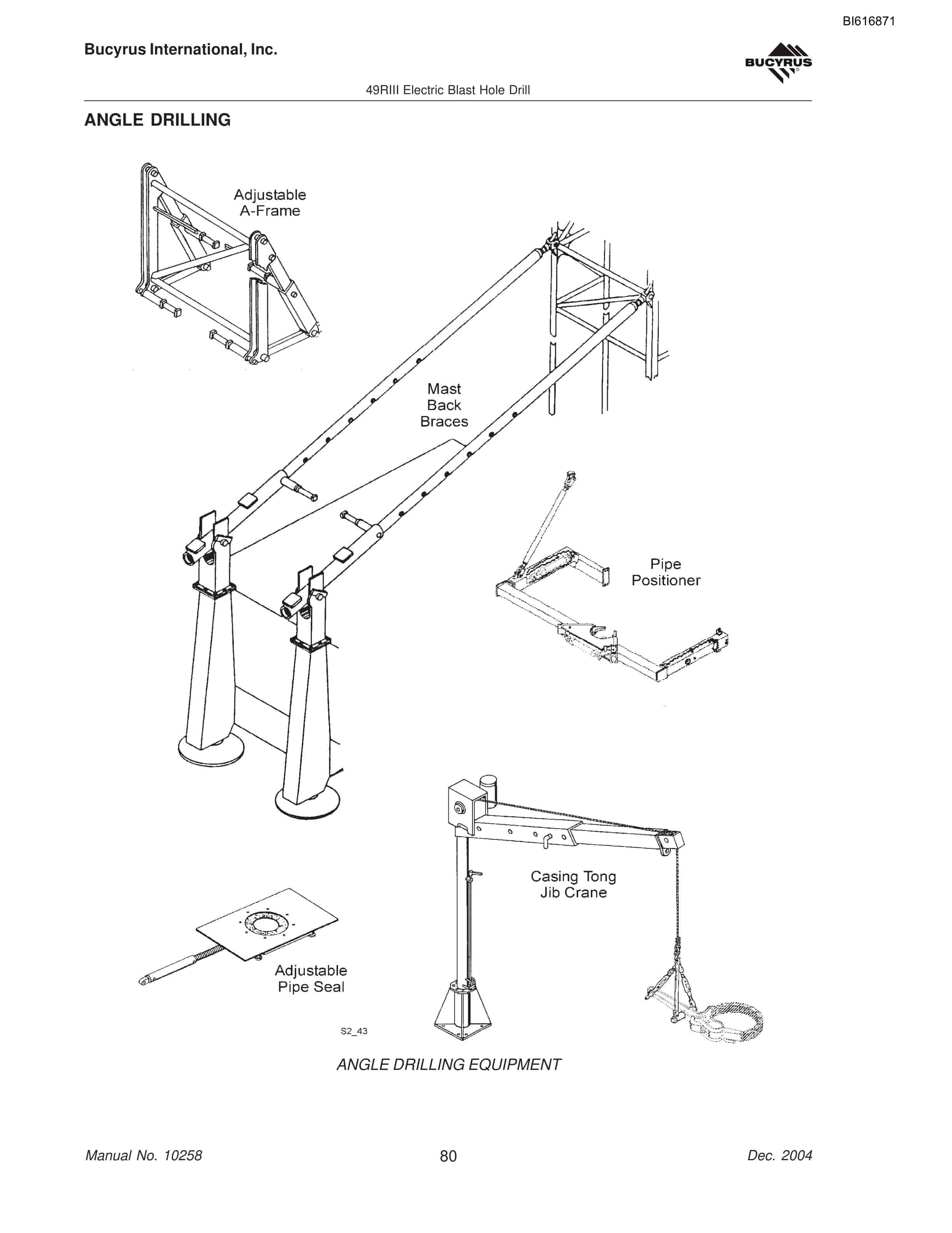 Bucyrus 49RIII Blast Hole Drill Operators Manual BI616871-4