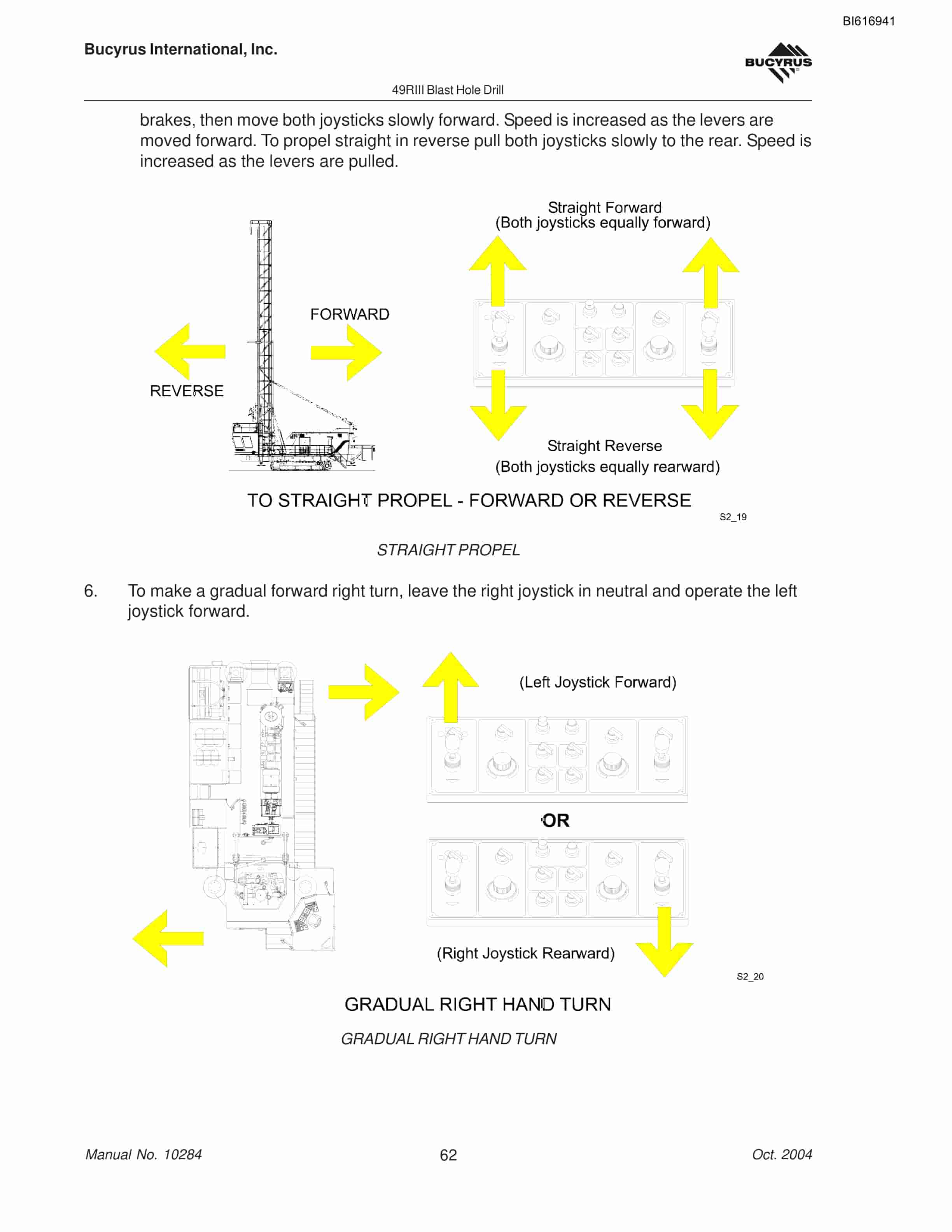 Bucyrus 49RIII Blast Hole Drill Operators Manual BI616941-2