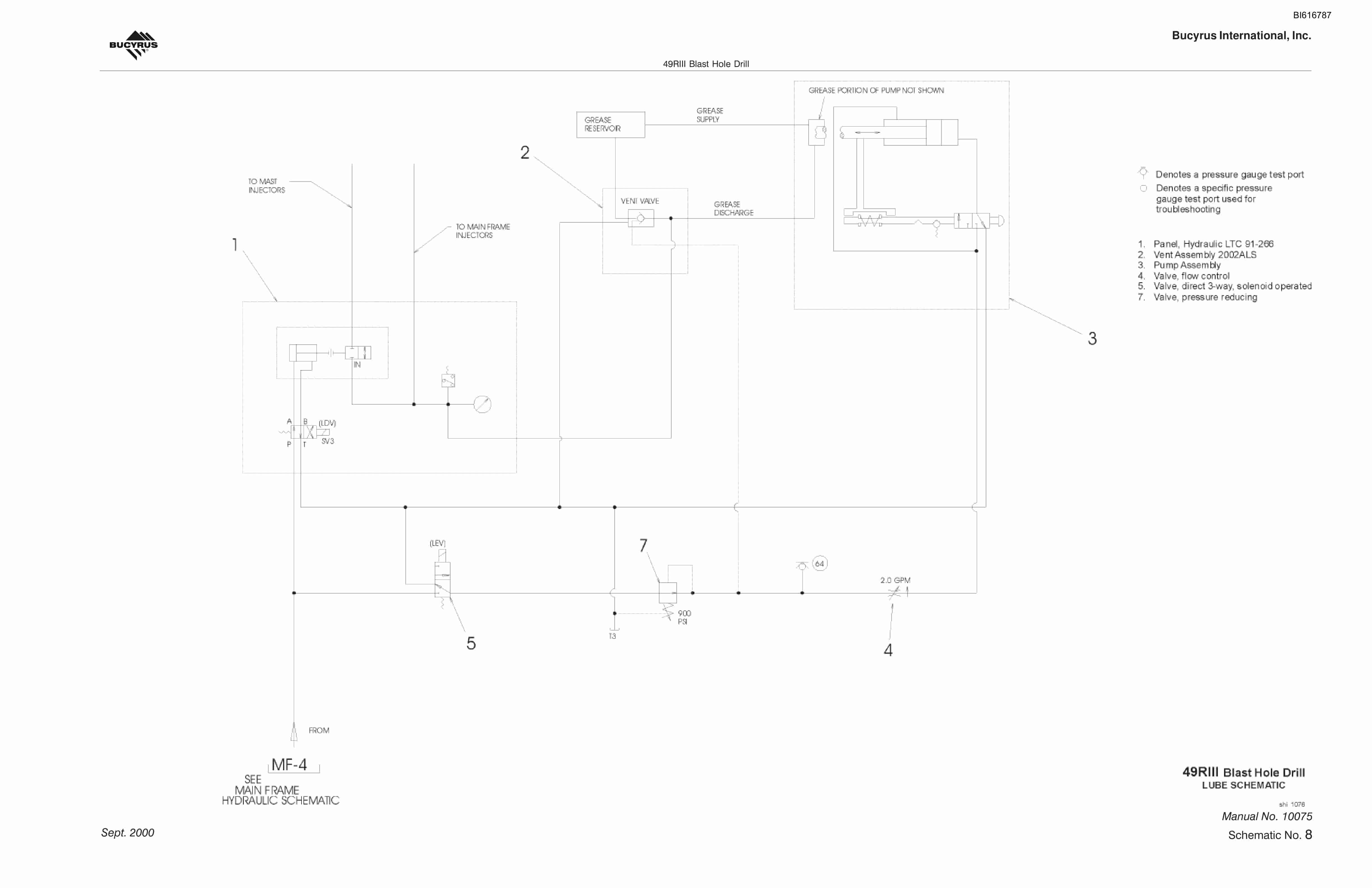 Bucyrus 49RIII Blast Hole Drill Technical Manual BI616787-5