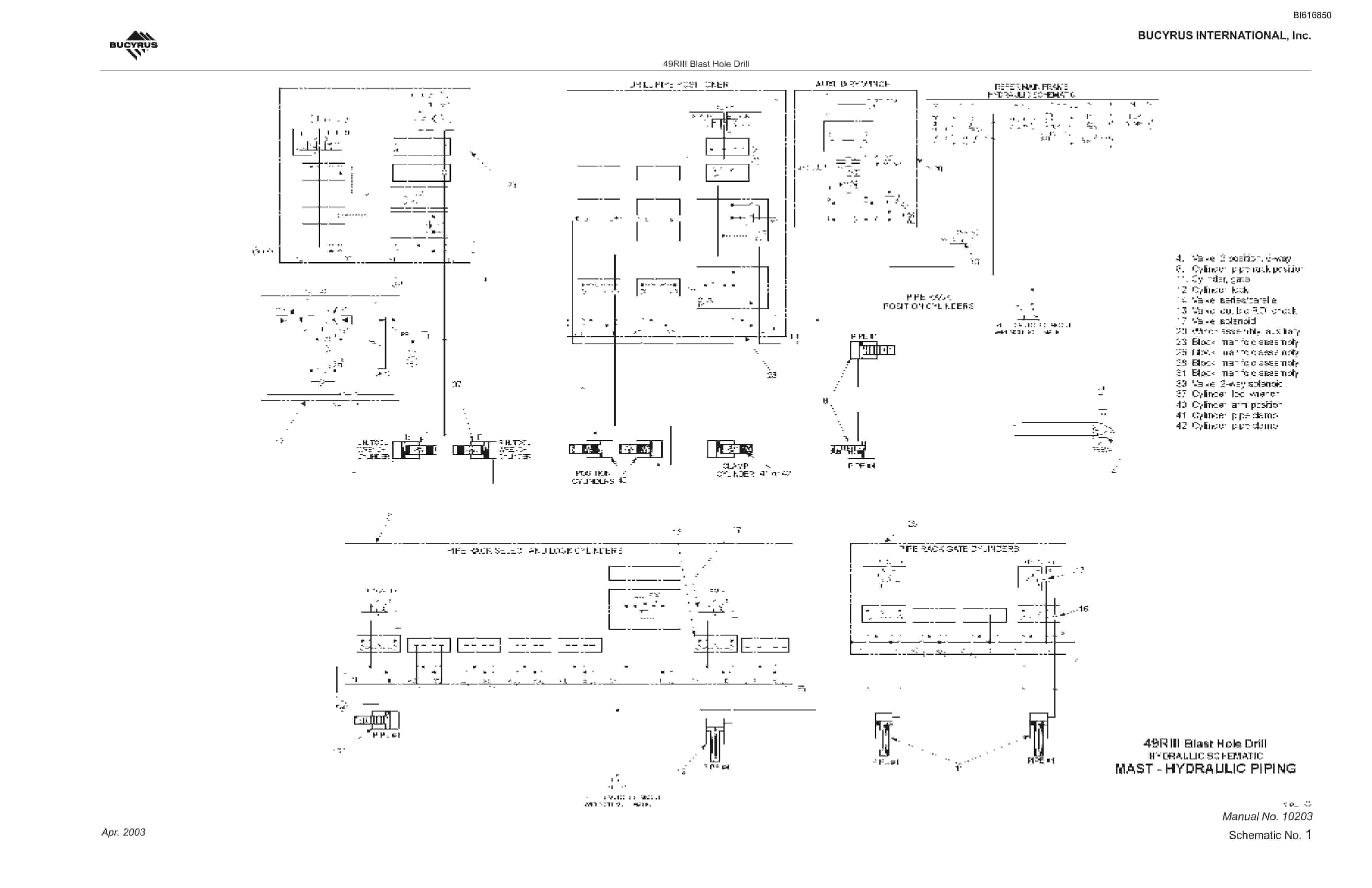 Bucyrus 49RIII Blast Hole Drill Technical Manual BI616850-5