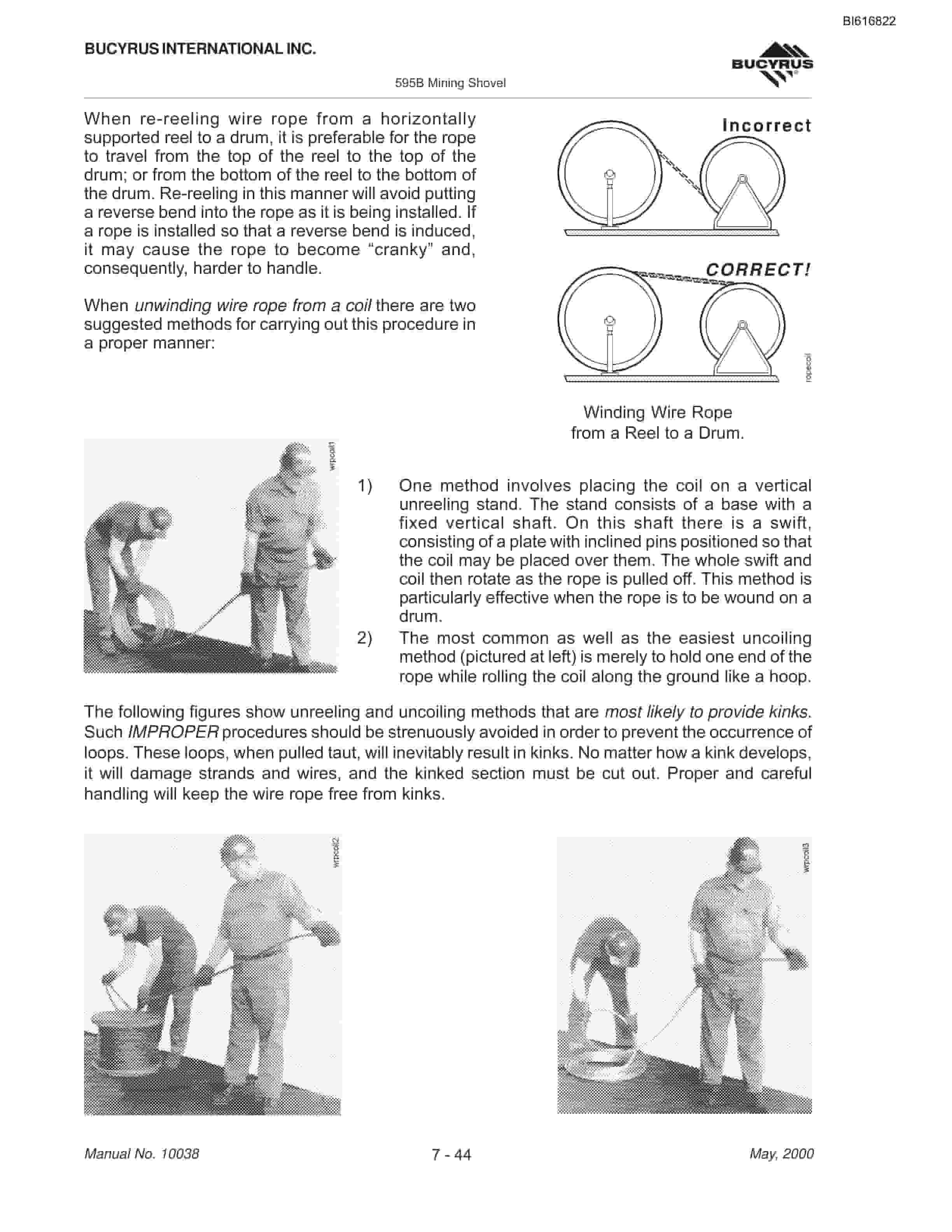 Bucyrus 595B Mining Shovel Technical Manual BI616822-5