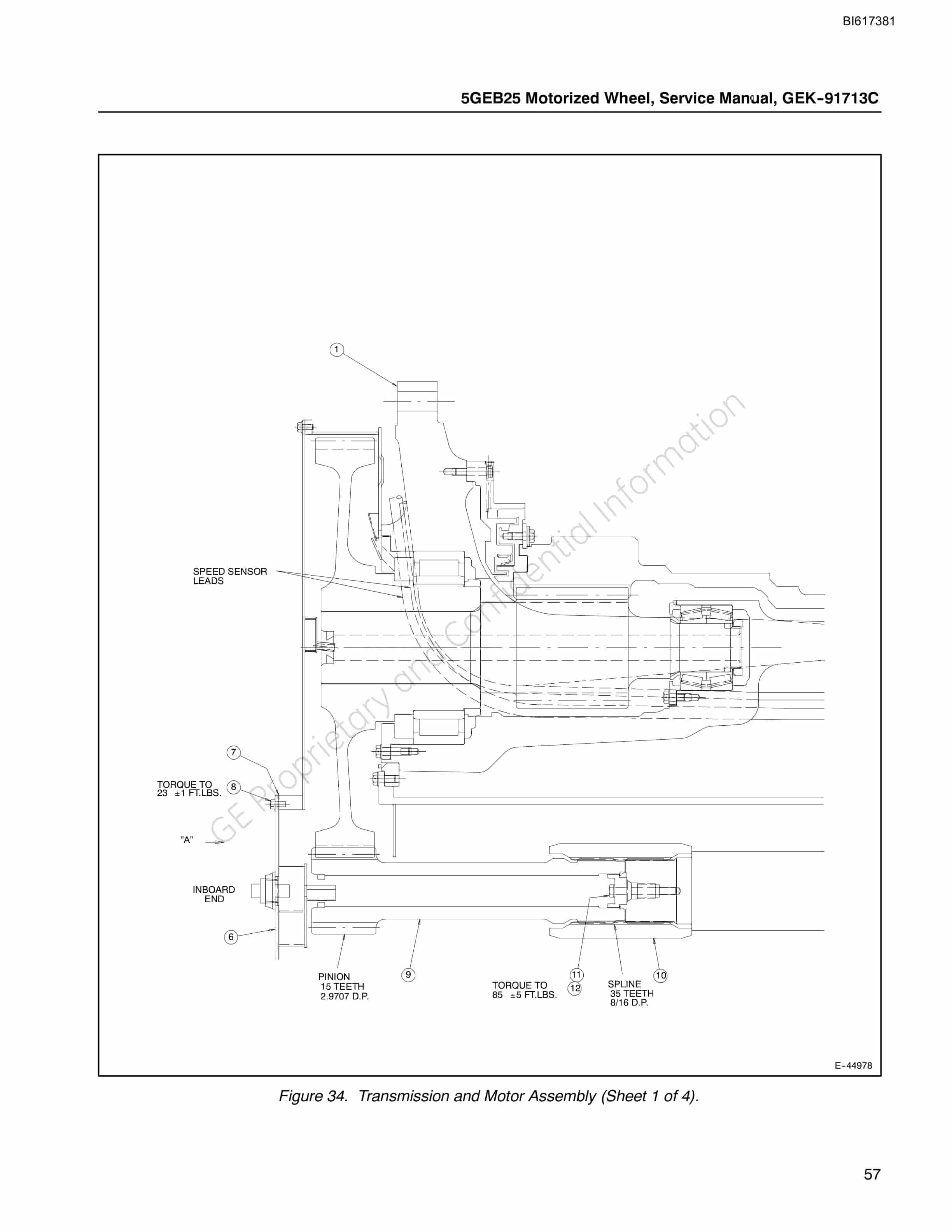 Bucyrus 5GEB25 Motorized Wheel Technical Manual BI617381-4