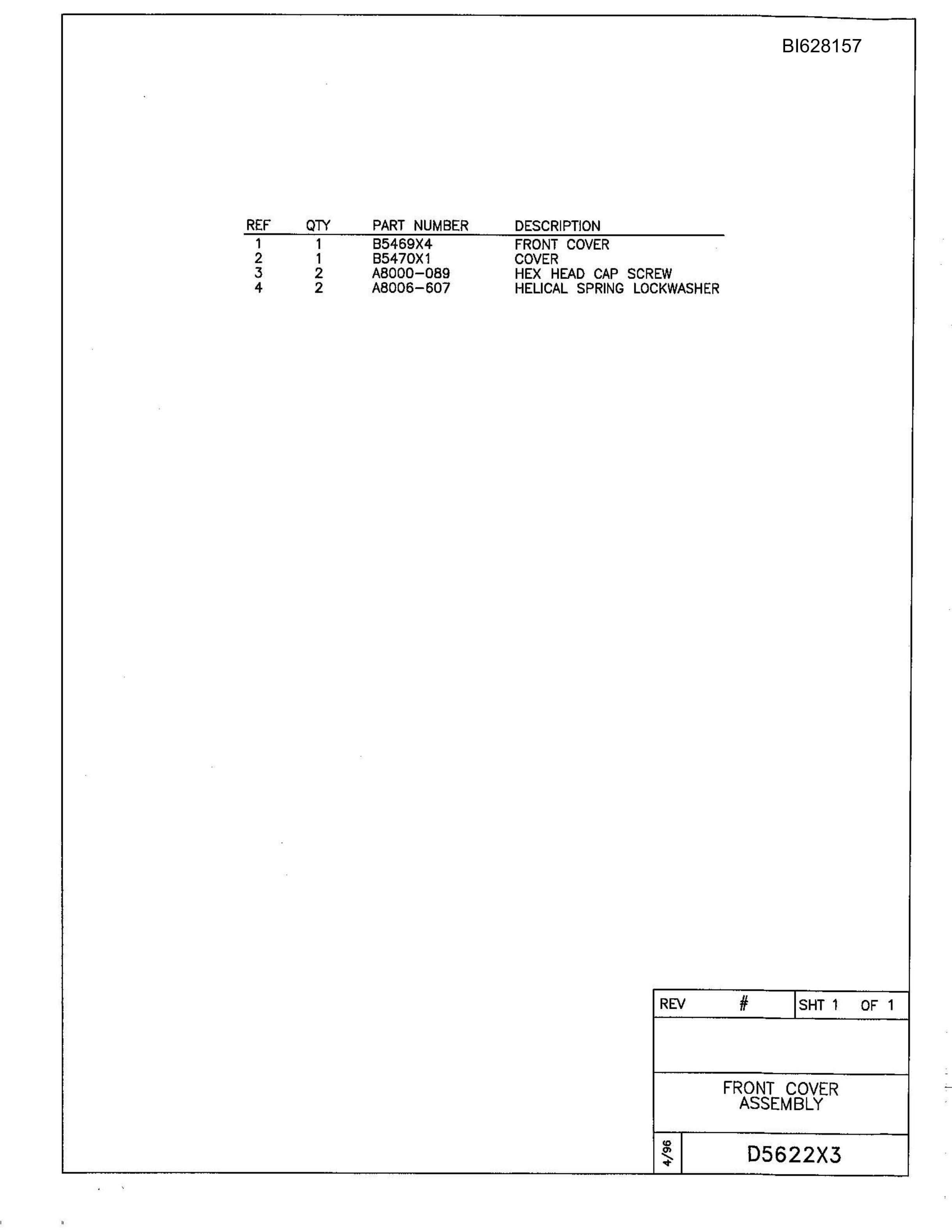 Bucyrus 601 Parts Catalog BI628157-4