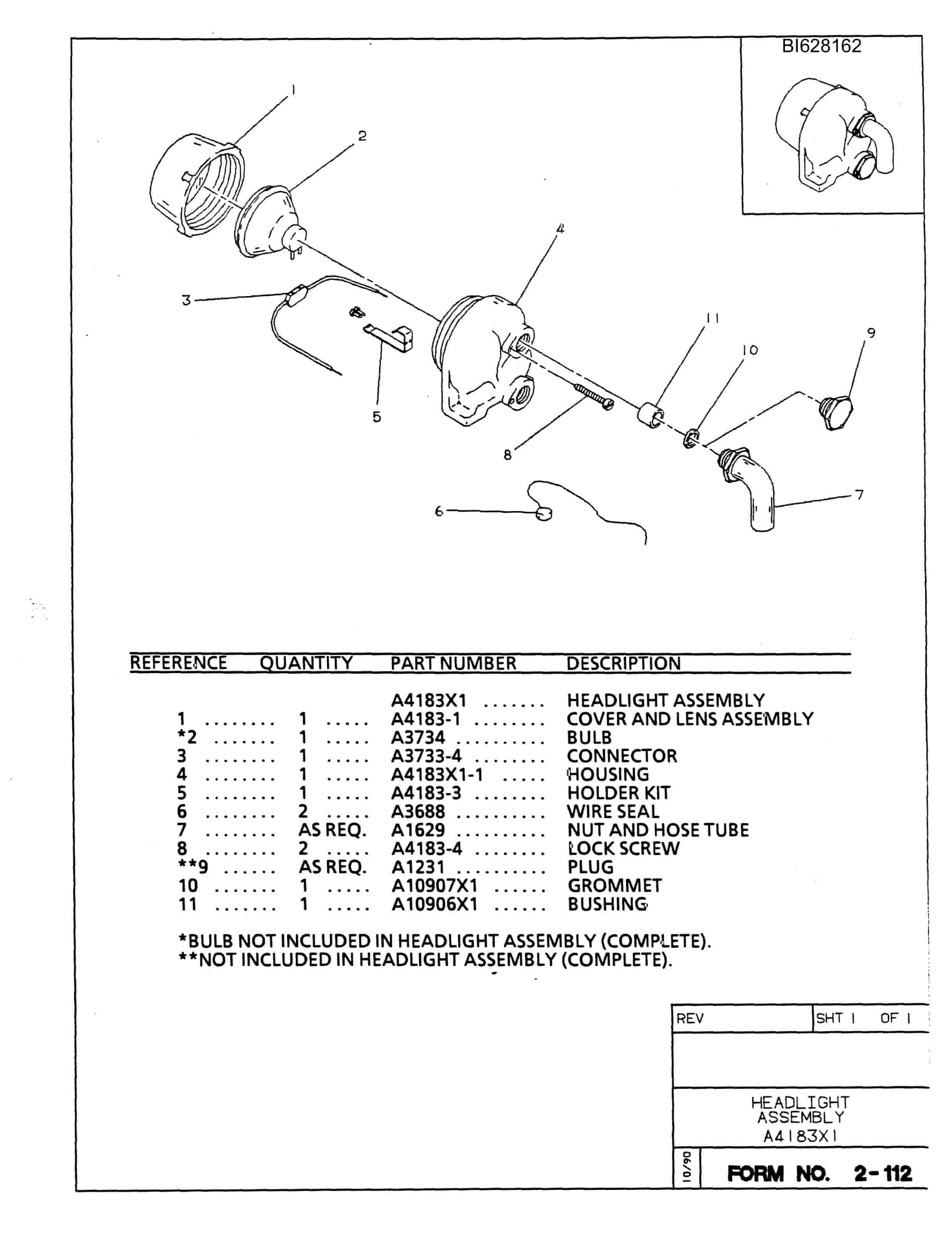 Bucyrus 602 Parts Catalog BI628162-4
