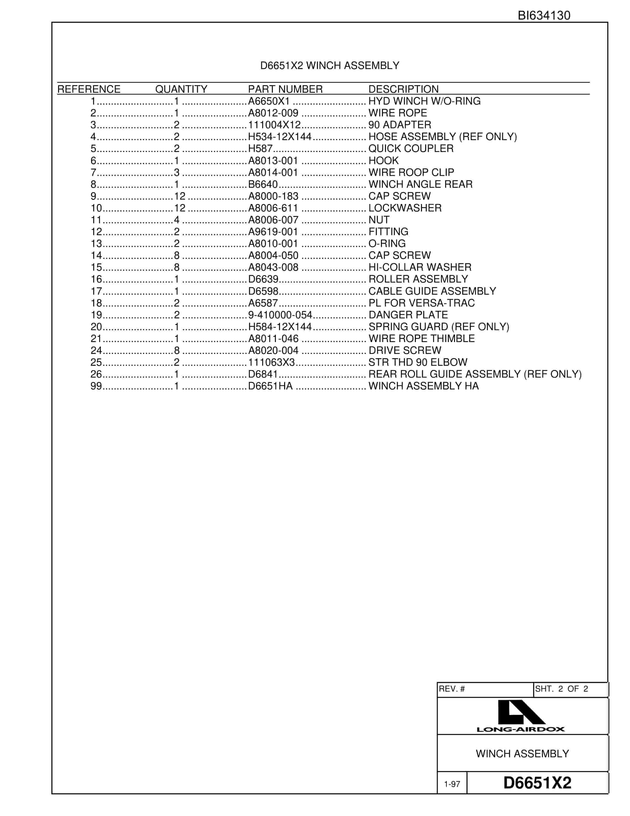 Bucyrus 602 Parts Catalog BI634130 3 Bucyrus 602 Parts Catalog BI634130 - Image 3