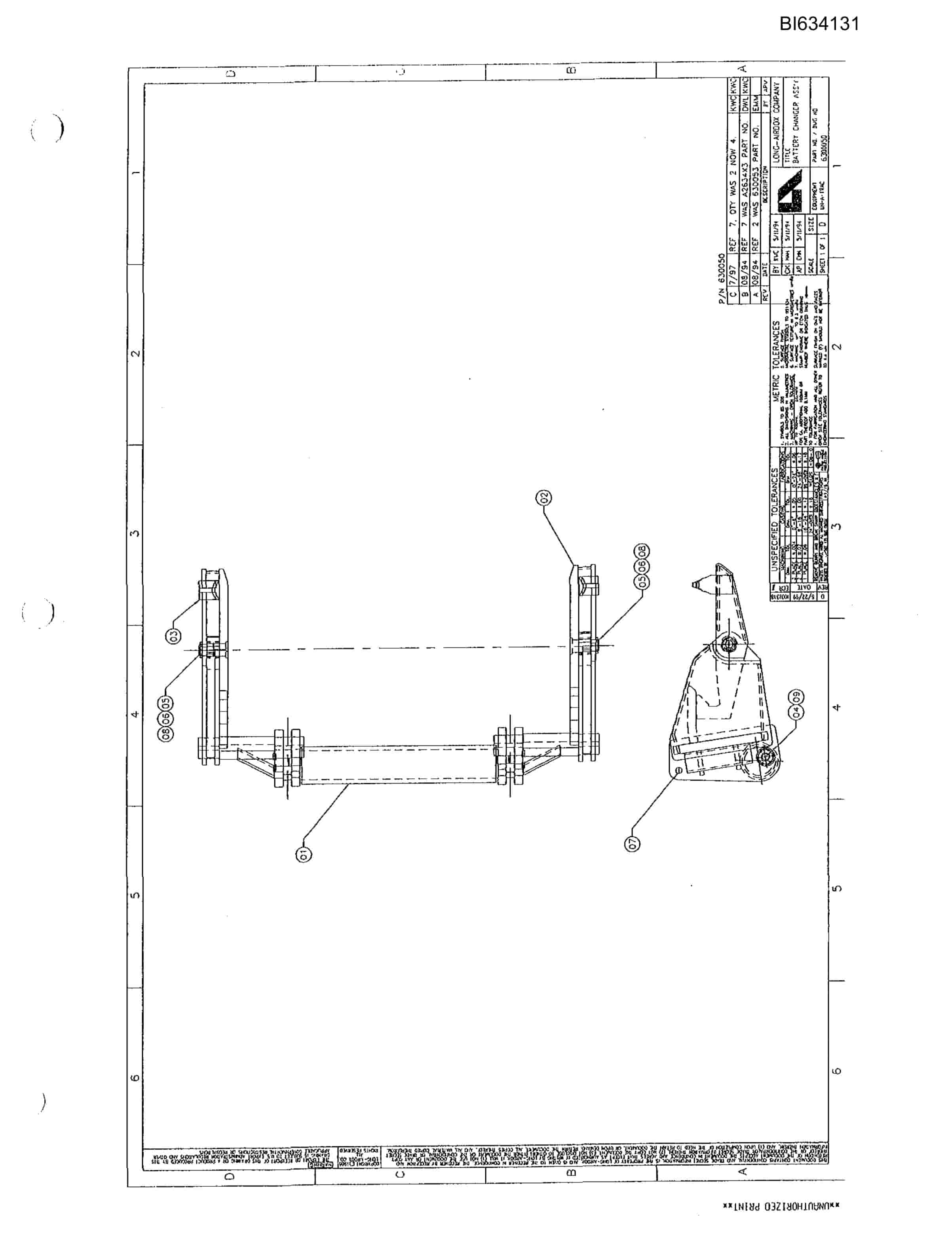Bucyrus 602 Parts Catalog BI634131-4