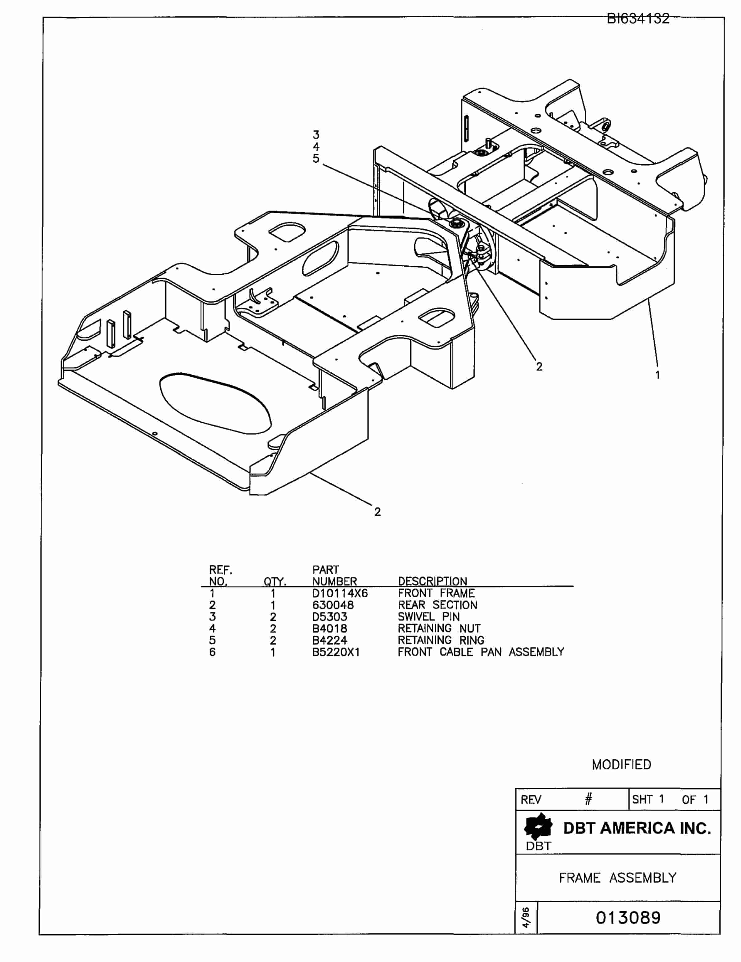 Bucyrus 602 Parts Catalog BI634132-4