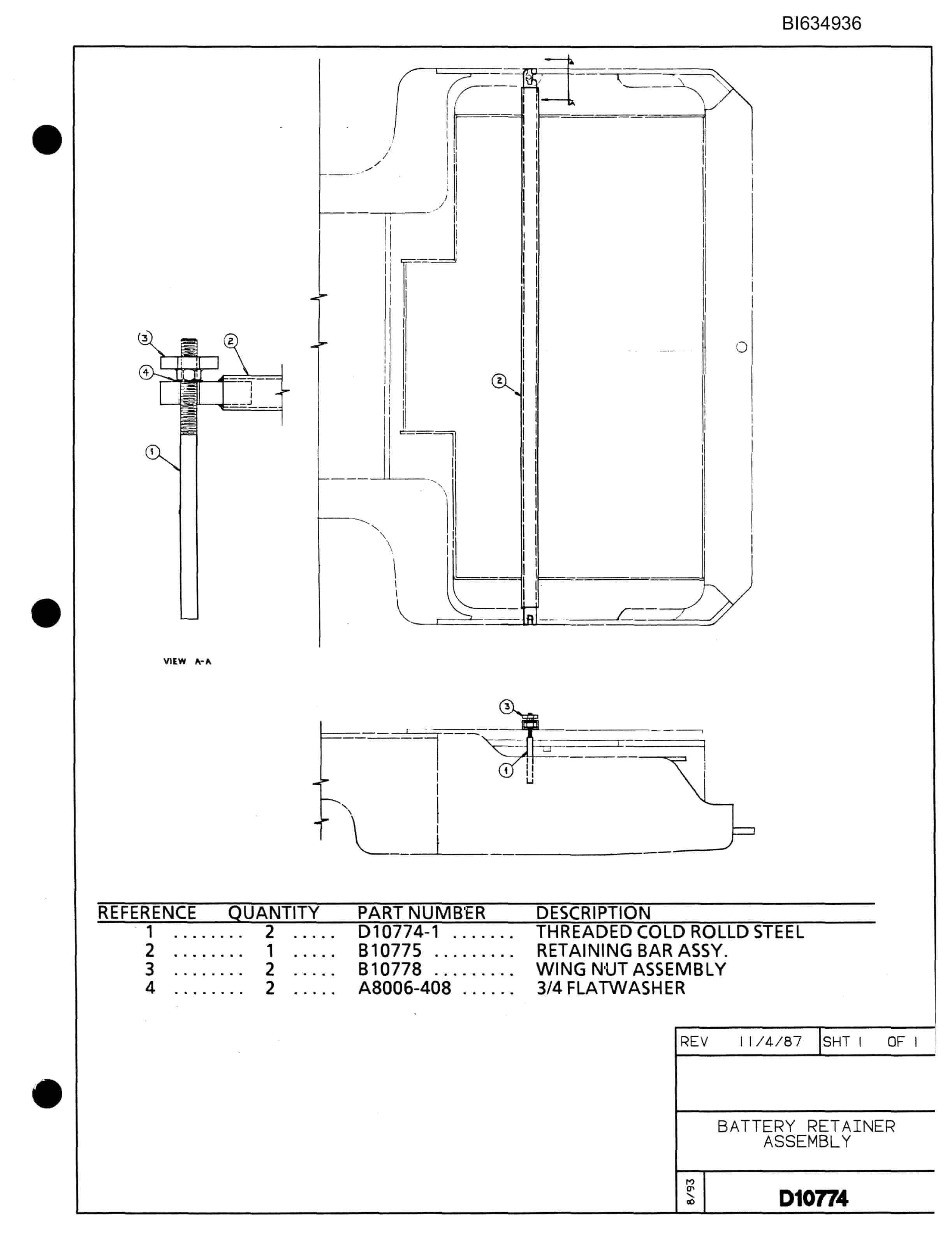Bucyrus 602 Parts Catalog BI634936-5