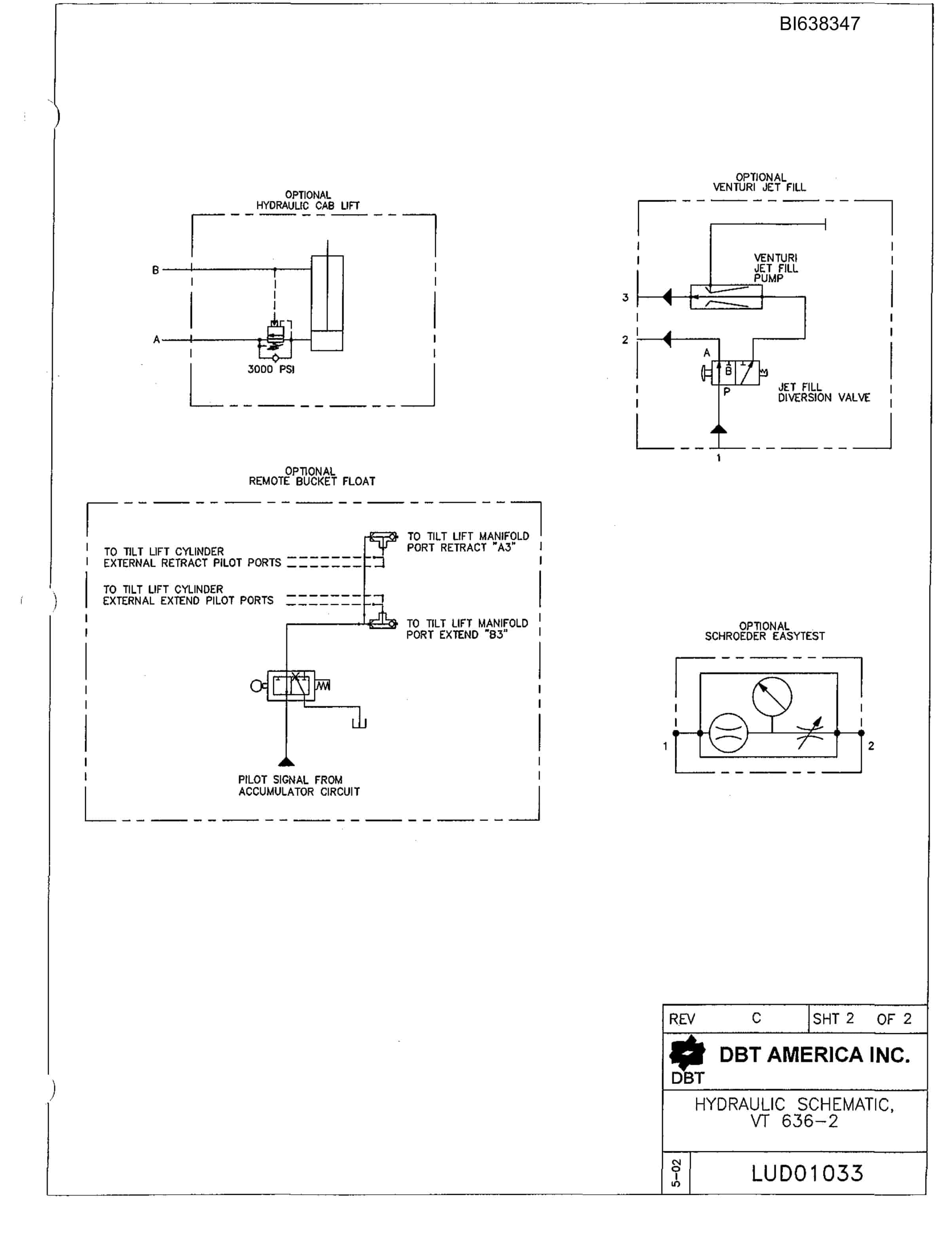 Bucyrus 630-2 Standard Side, Standard Deck Parts Catalog BI638347-3
