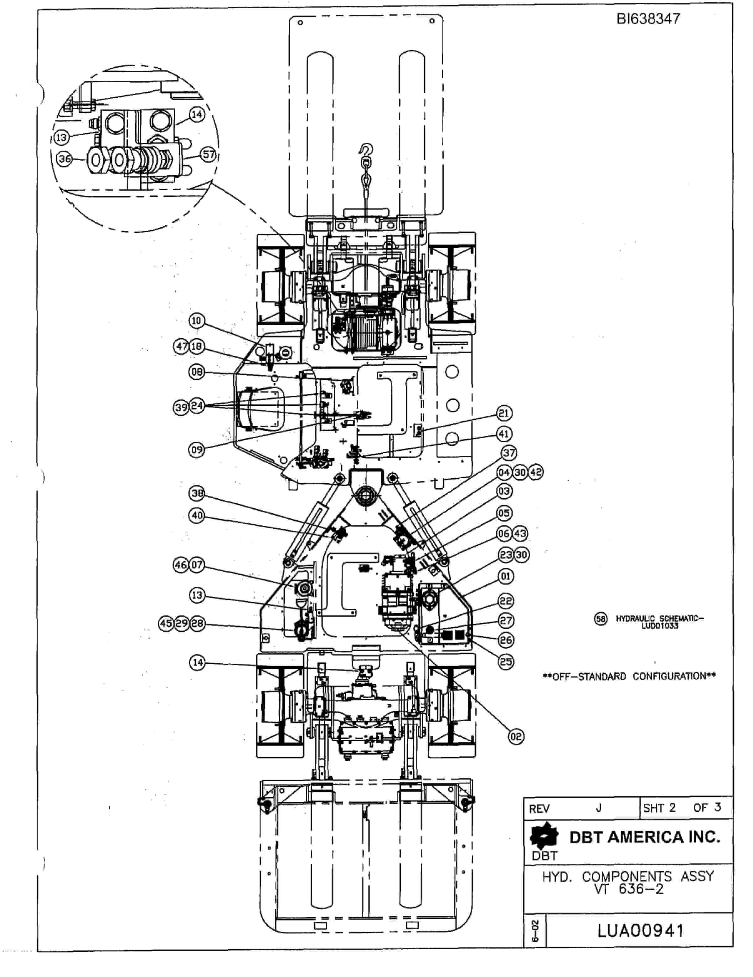 Bucyrus 630-2 Standard Side, Standard Deck Parts Catalog BI638347-5