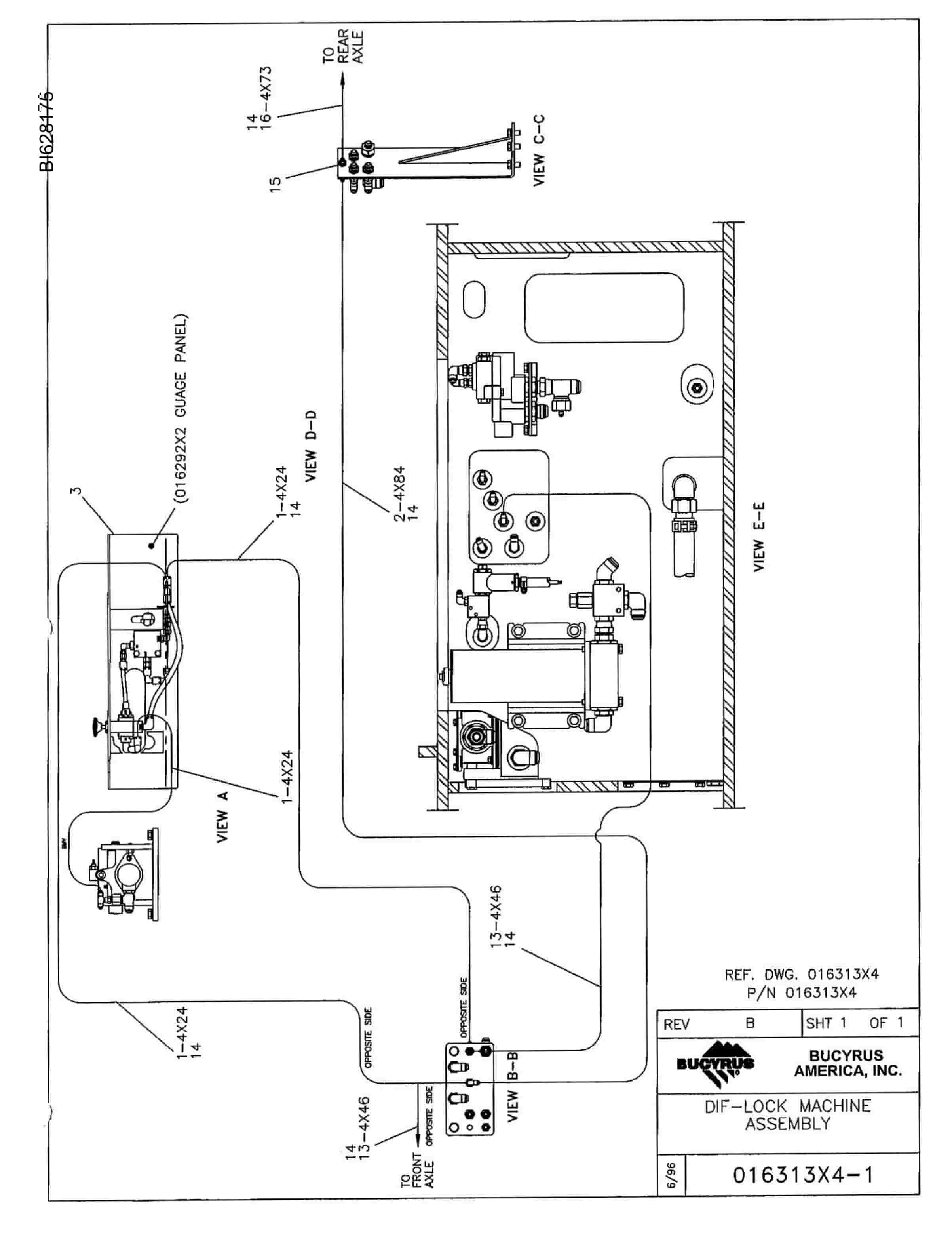 Bucyrus 636 Parts Catalog BI628175-2