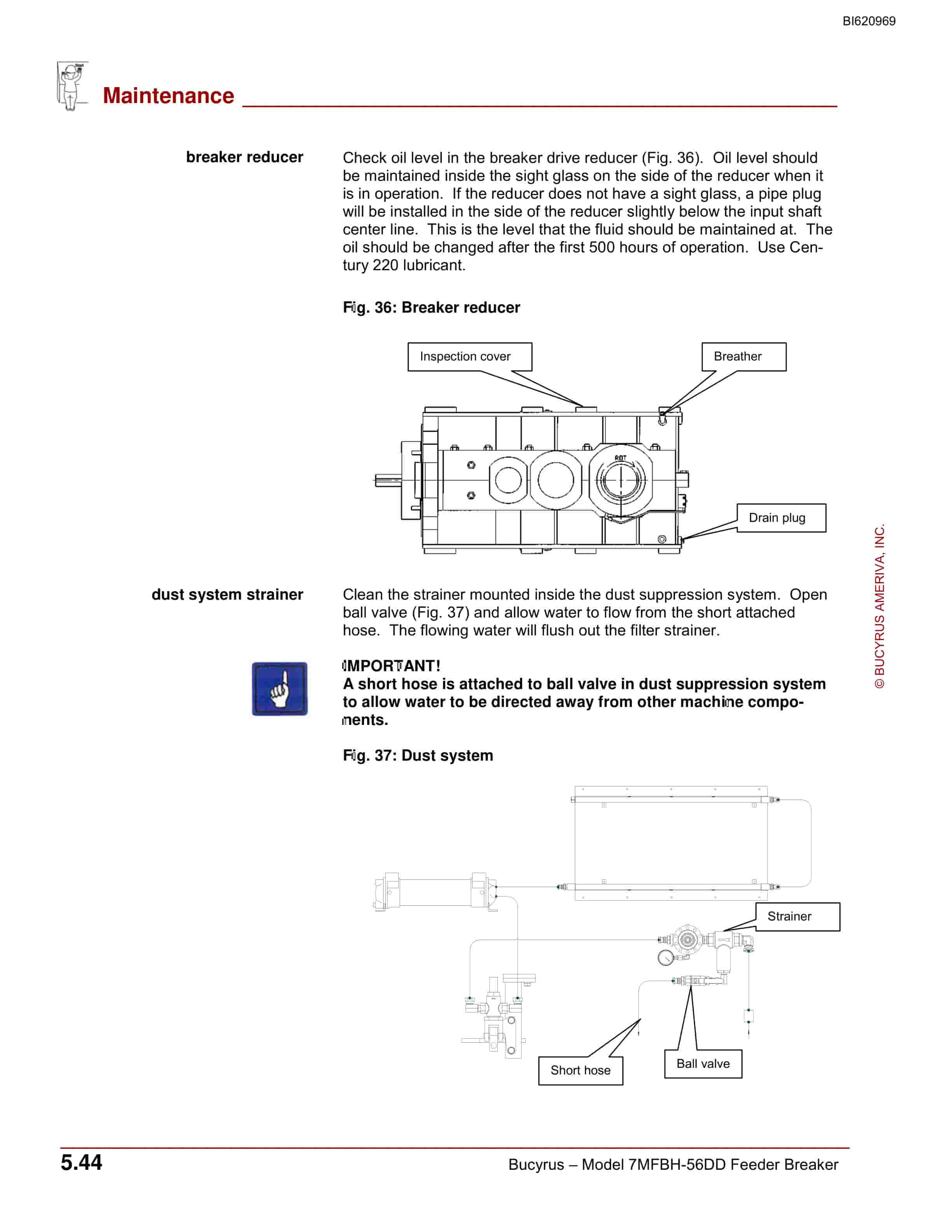 Bucyrus 7MFBH-56DD Feeder Breaker Technical Manual BI620969-2