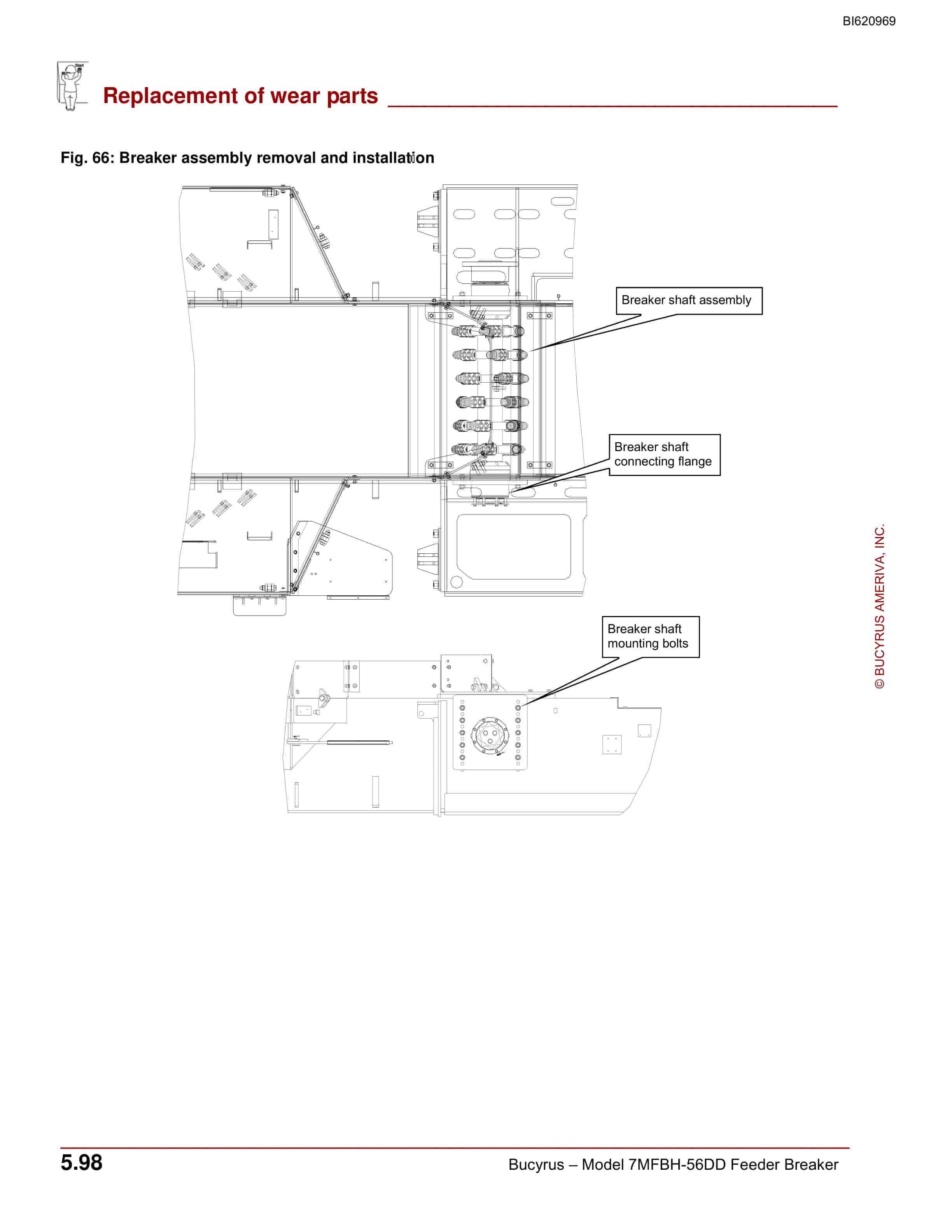 Bucyrus 7MFBH-56DD Feeder Breaker Technical Manual BI620969-5