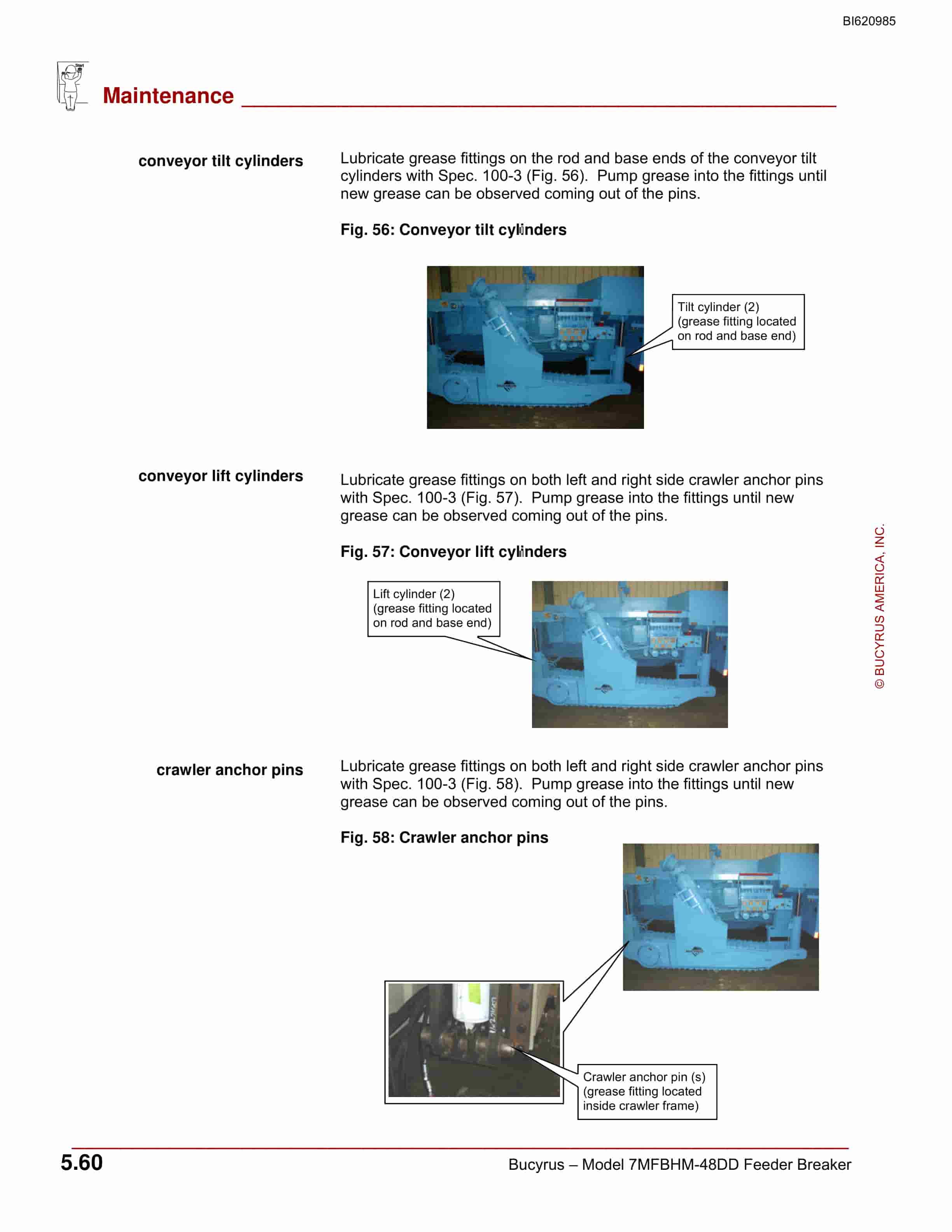 Bucyrus 7MFBHM-48DD Feeder Breaker Operation Manual BI620985-2