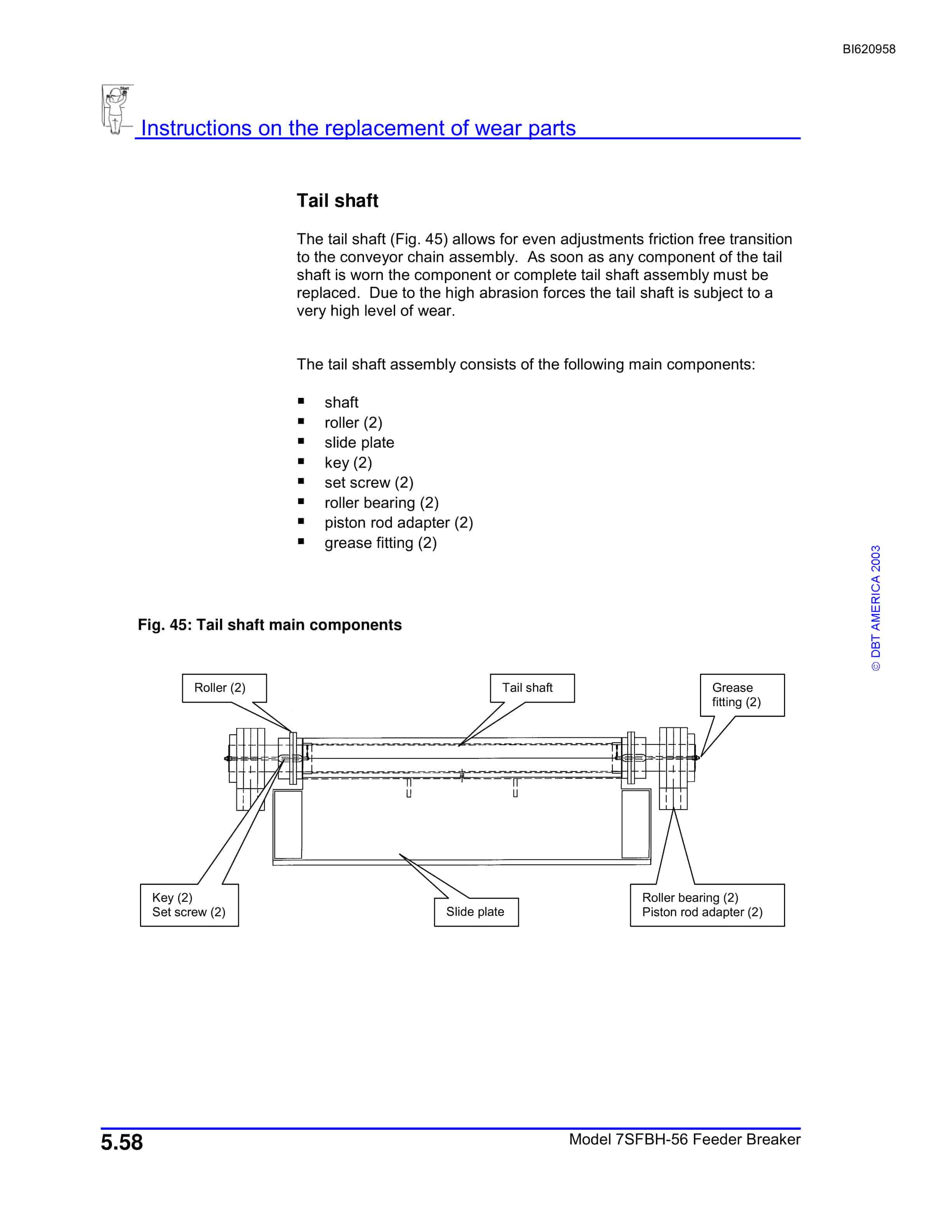Bucyrus 7SFBH-56 Feeder Breaker Technical Manual BI620958-3