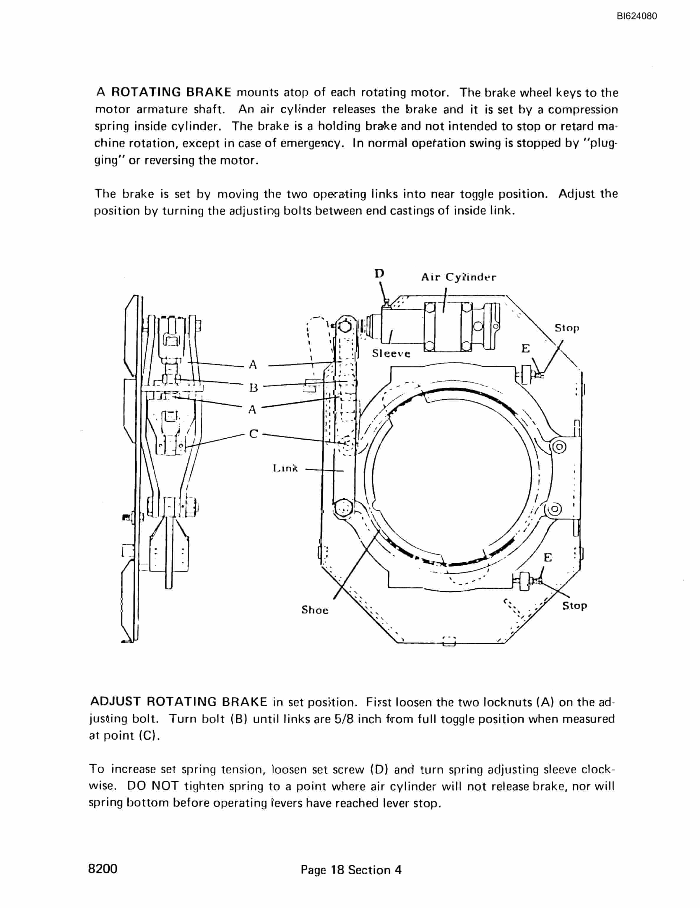 Bucyrus 8200 Dragline Technical Manual BI624080 4 Bucyrus 8200 Dragline Technical Manual BI624080 - Image 4