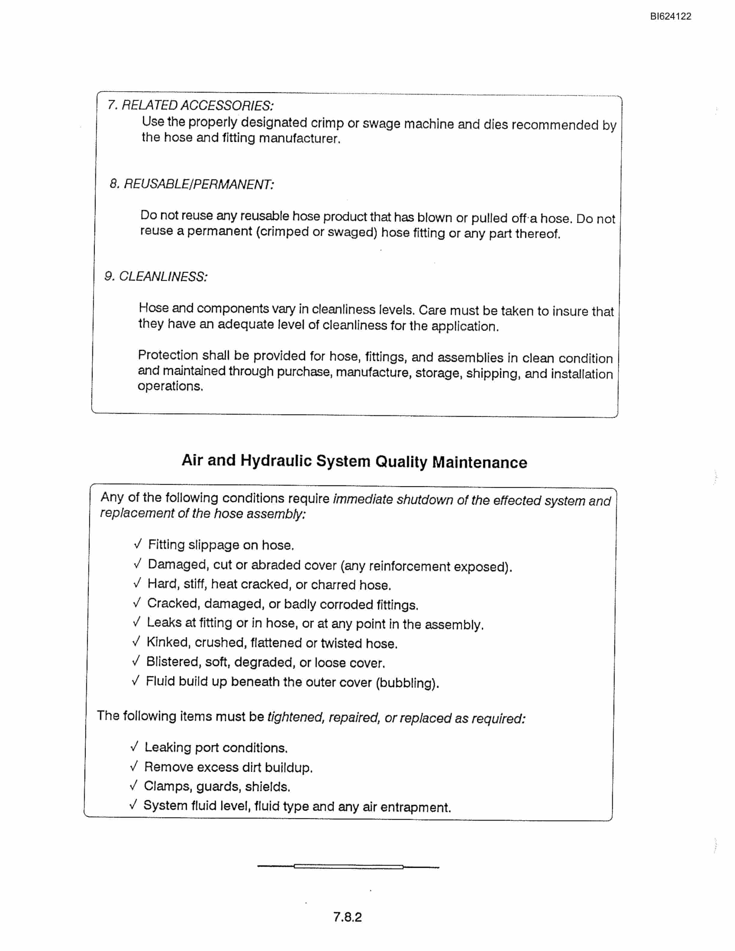 Bucyrus 8200 Walking Dragline Technical Manual BI624122-4