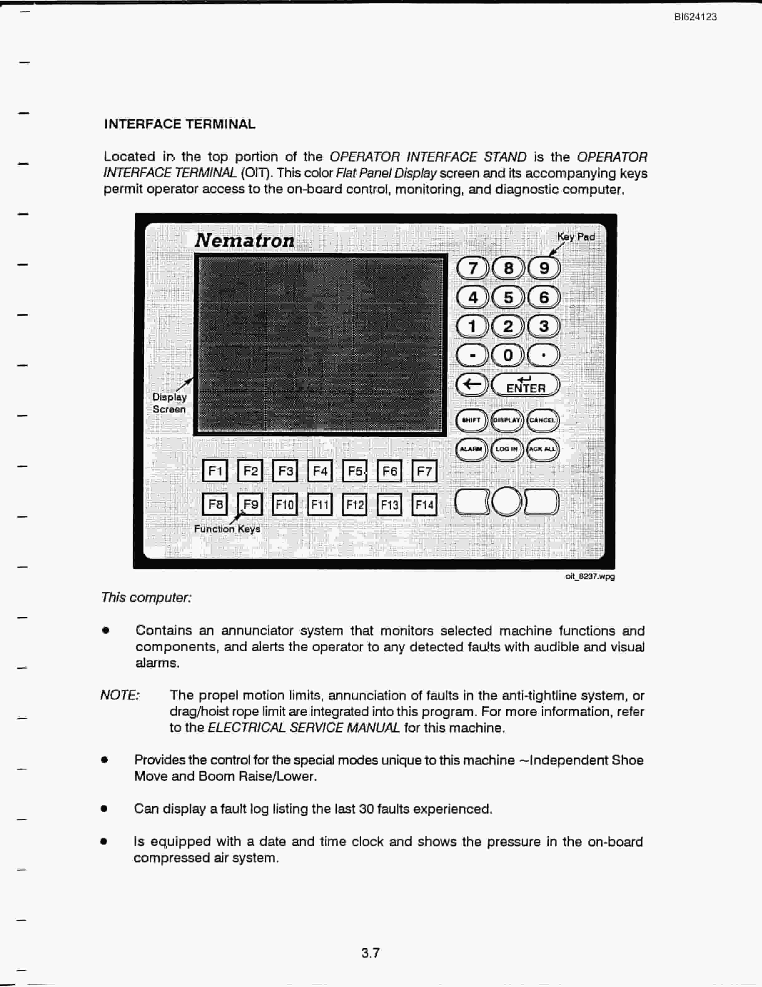 Bucyrus 8200 Walking Dragline Technical Manual BI624123-2