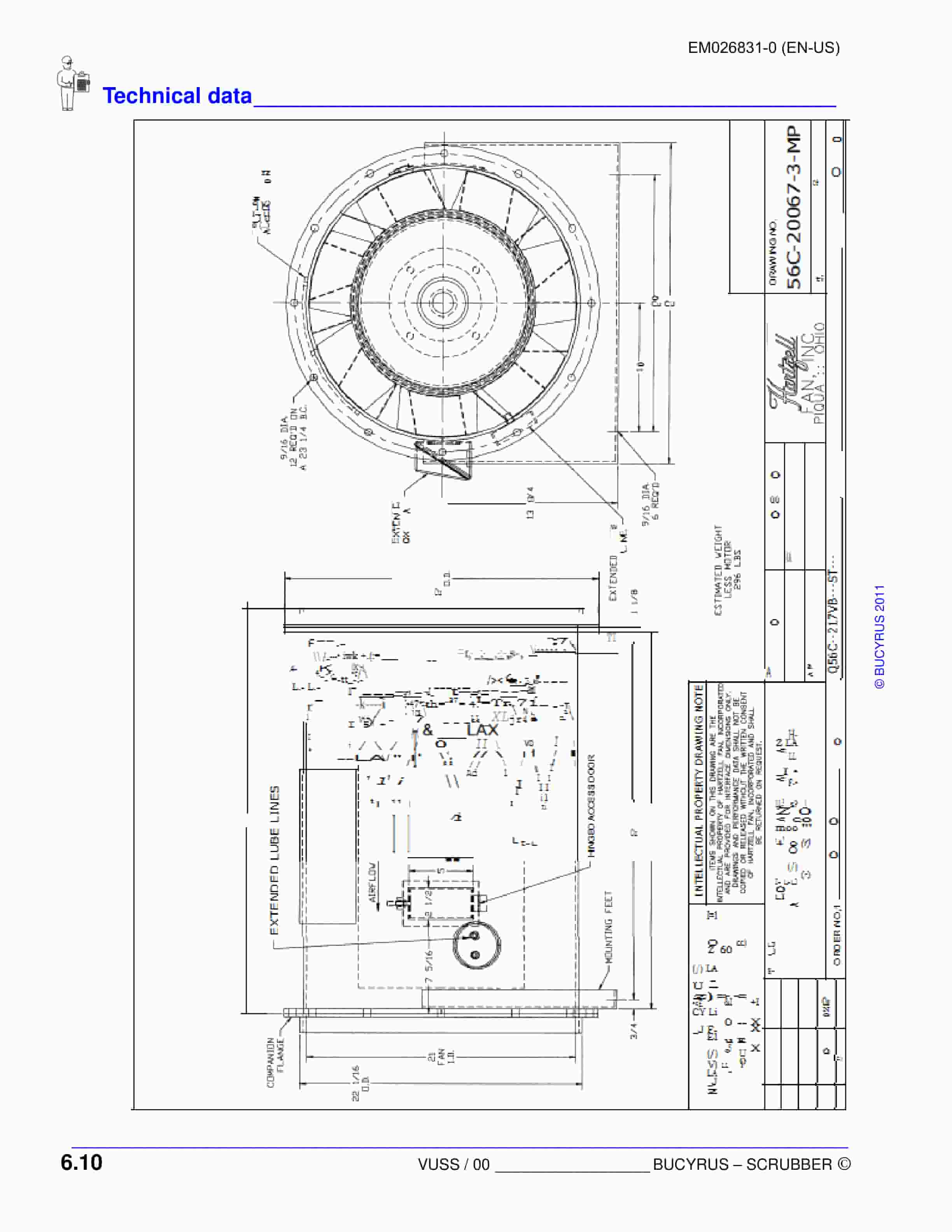 Bucyrus 952600 BSL Scrubber Operating Manual EM026831-0-5