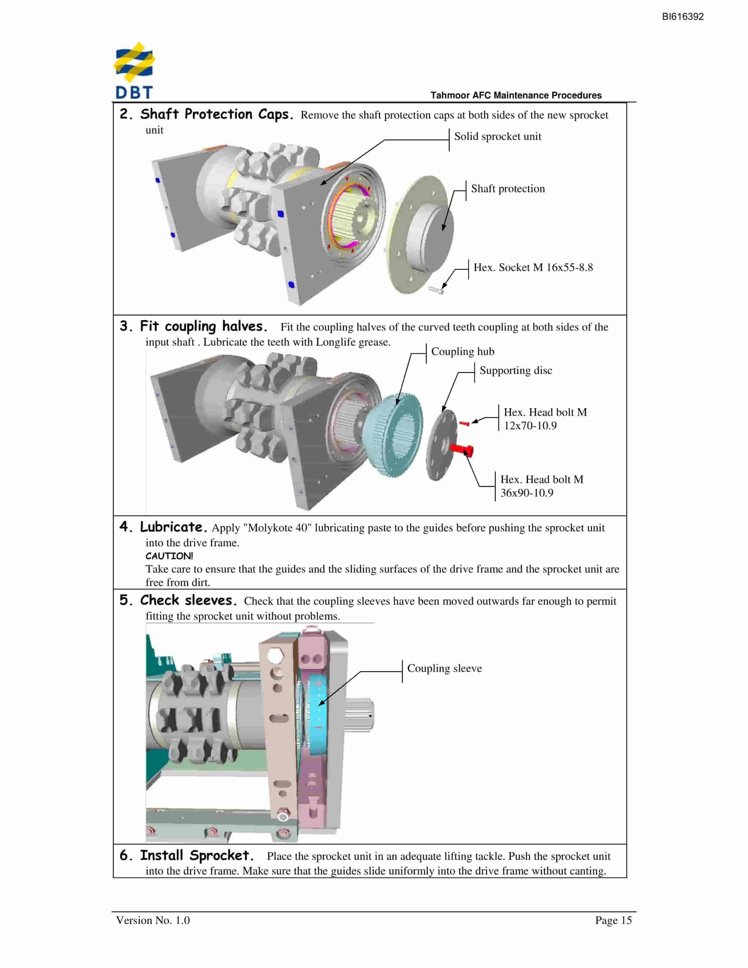 Bucyrus AFC Maintenance Procedures Technical Manual BI616392-3