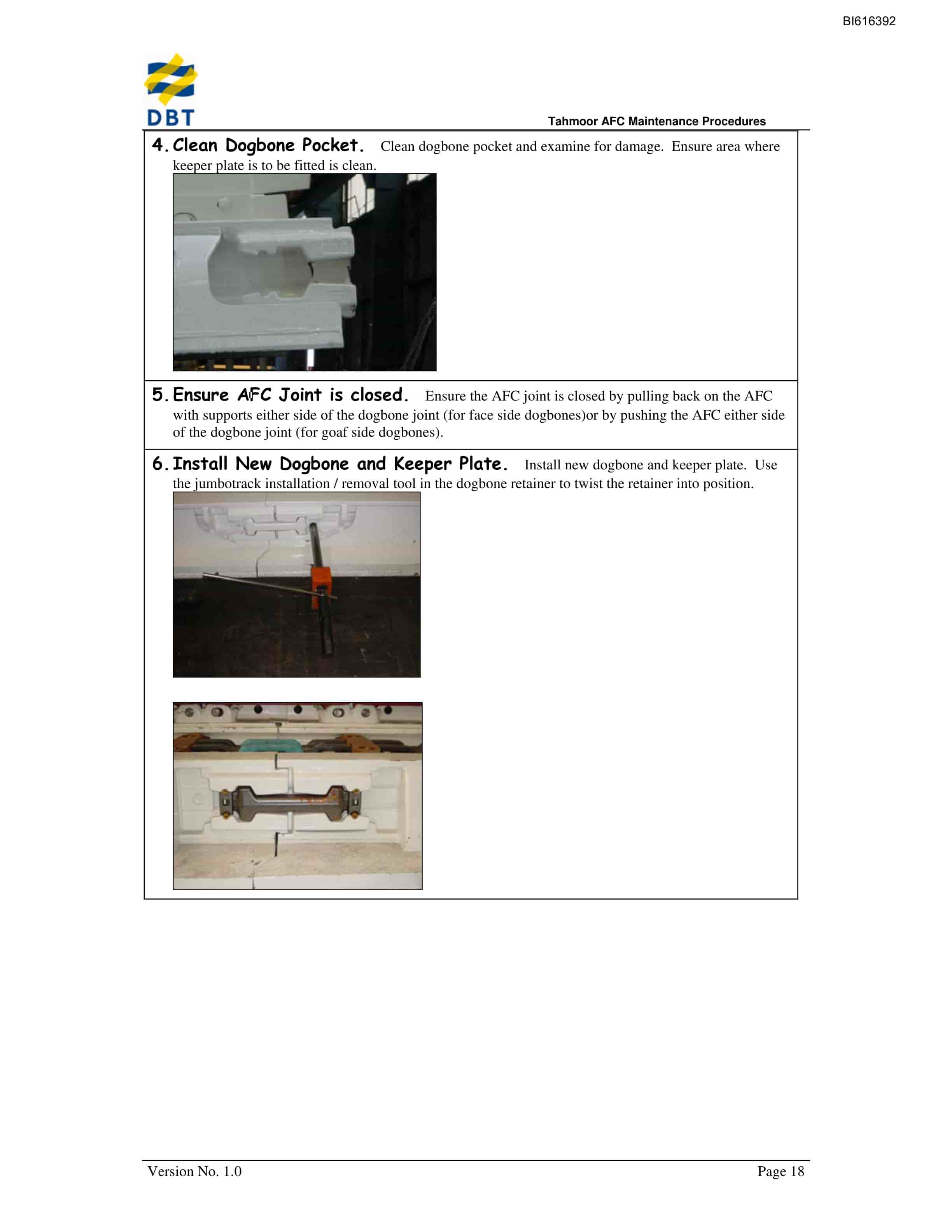 Bucyrus AFC Maintenance Procedures Technical Manual BI616392-5