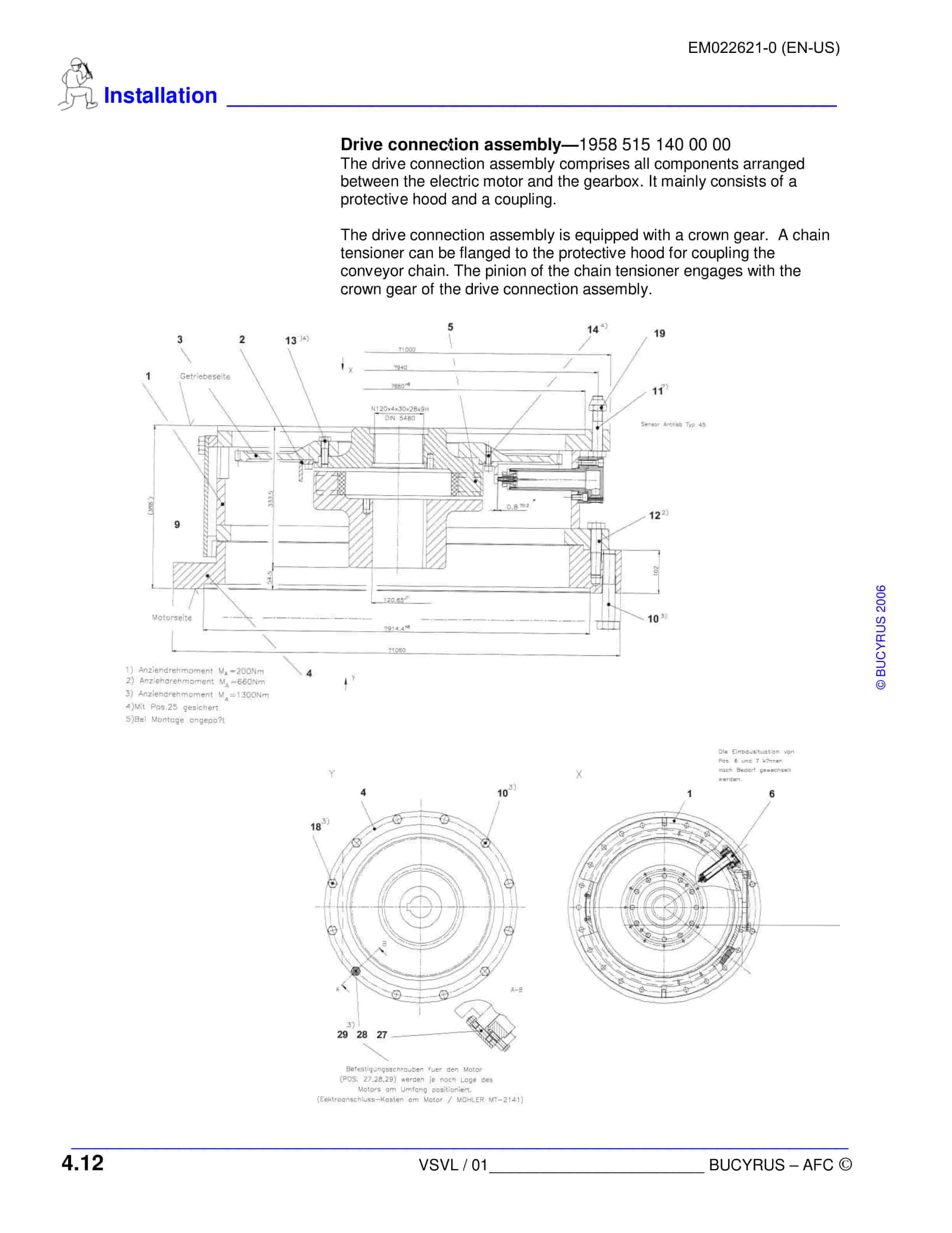 Bucyrus AFC PF-6-1142 ArmOred Face Conveyor Operation Manual EM022621-0-2