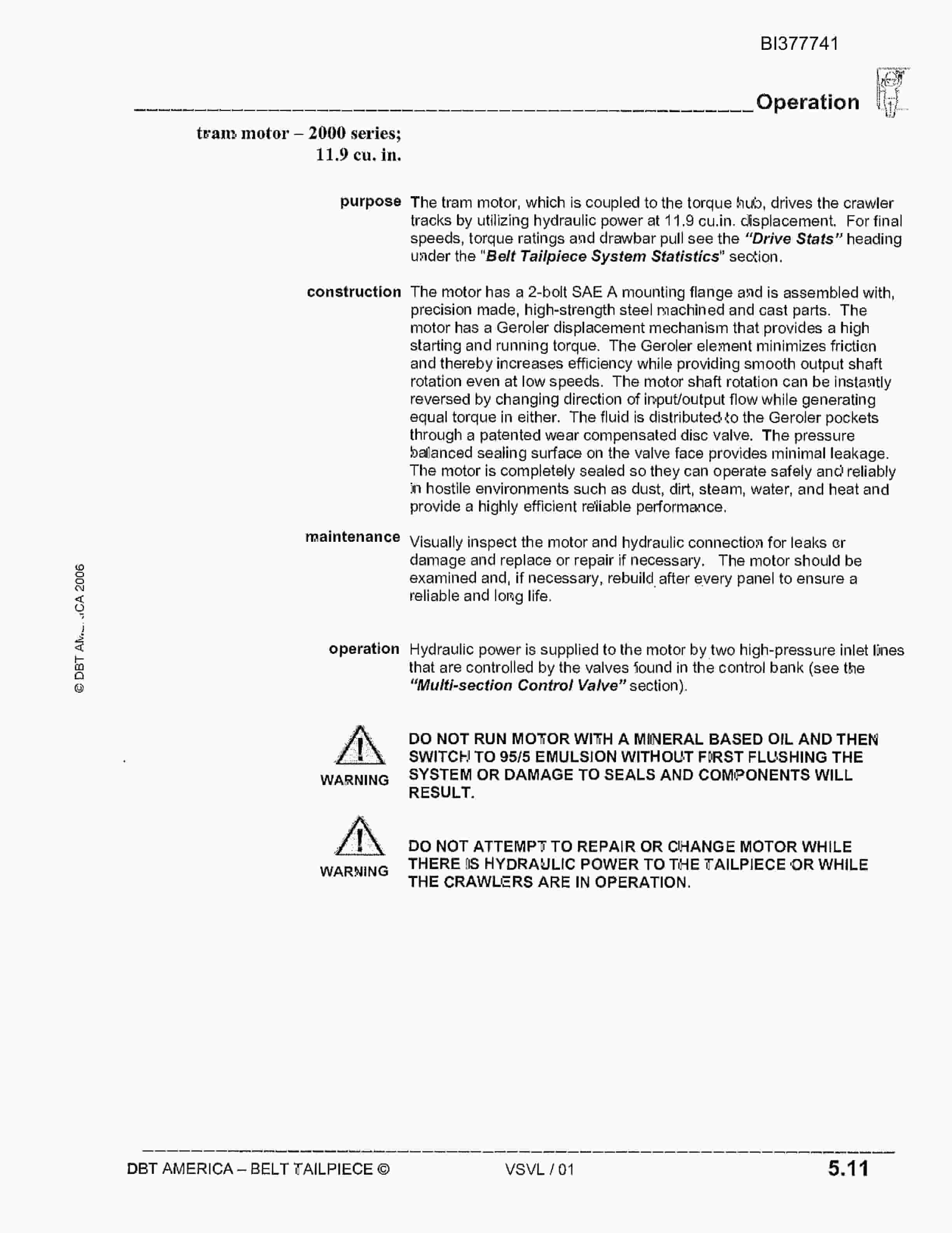 Bucyrus AFC-PF6 Technical Manual BI377741-5